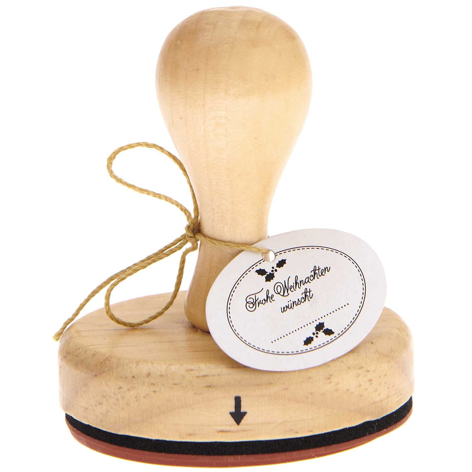 Rico Design Stempel Frohe Weihnachten 5x7cm oval