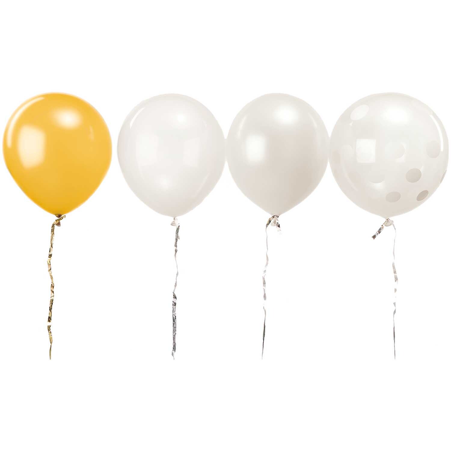 Rico Design Luftballon Mix weiß 30cm 12 Stück
