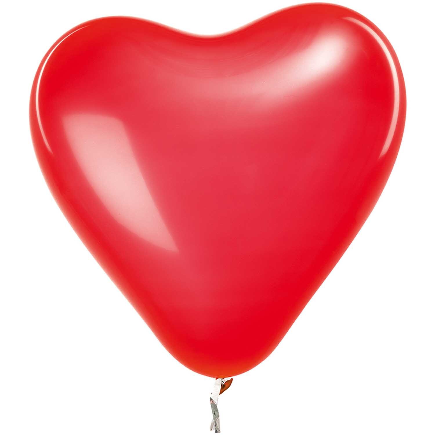 Rico Design Luftballon Herz rot 30cm 12 Stück