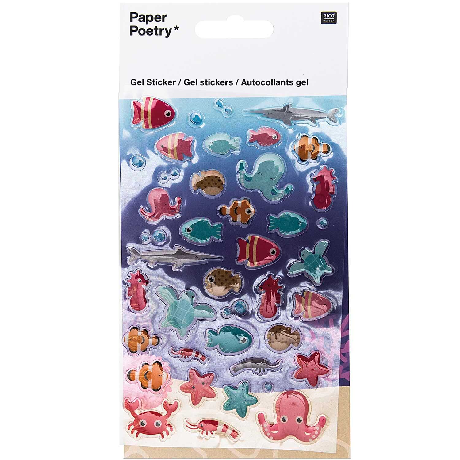 Rico Design Paper Poetry Gelsticker Fische