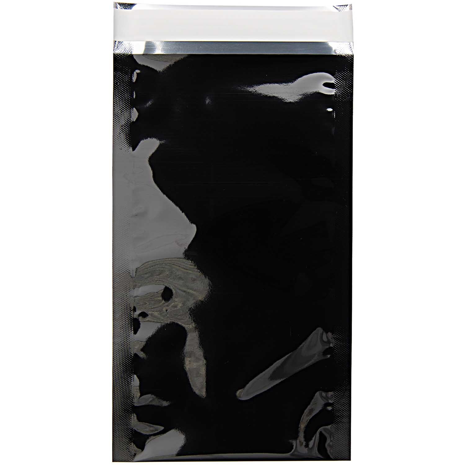 Rico Design Versandtaschen Metallic  DIN lang 5 Stück Schwarz