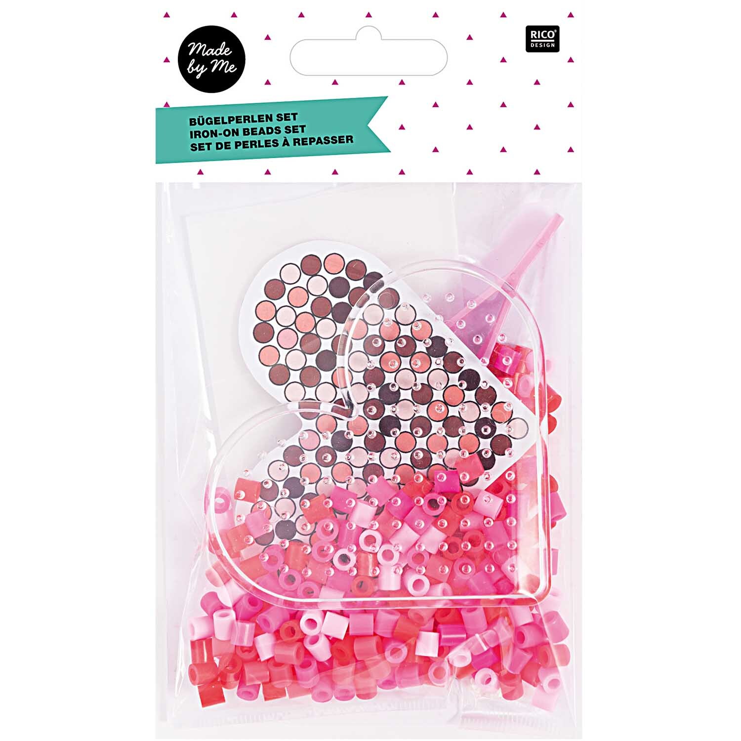 Rico Design Bügelperlen Set Herz ca. 9x7,5cm