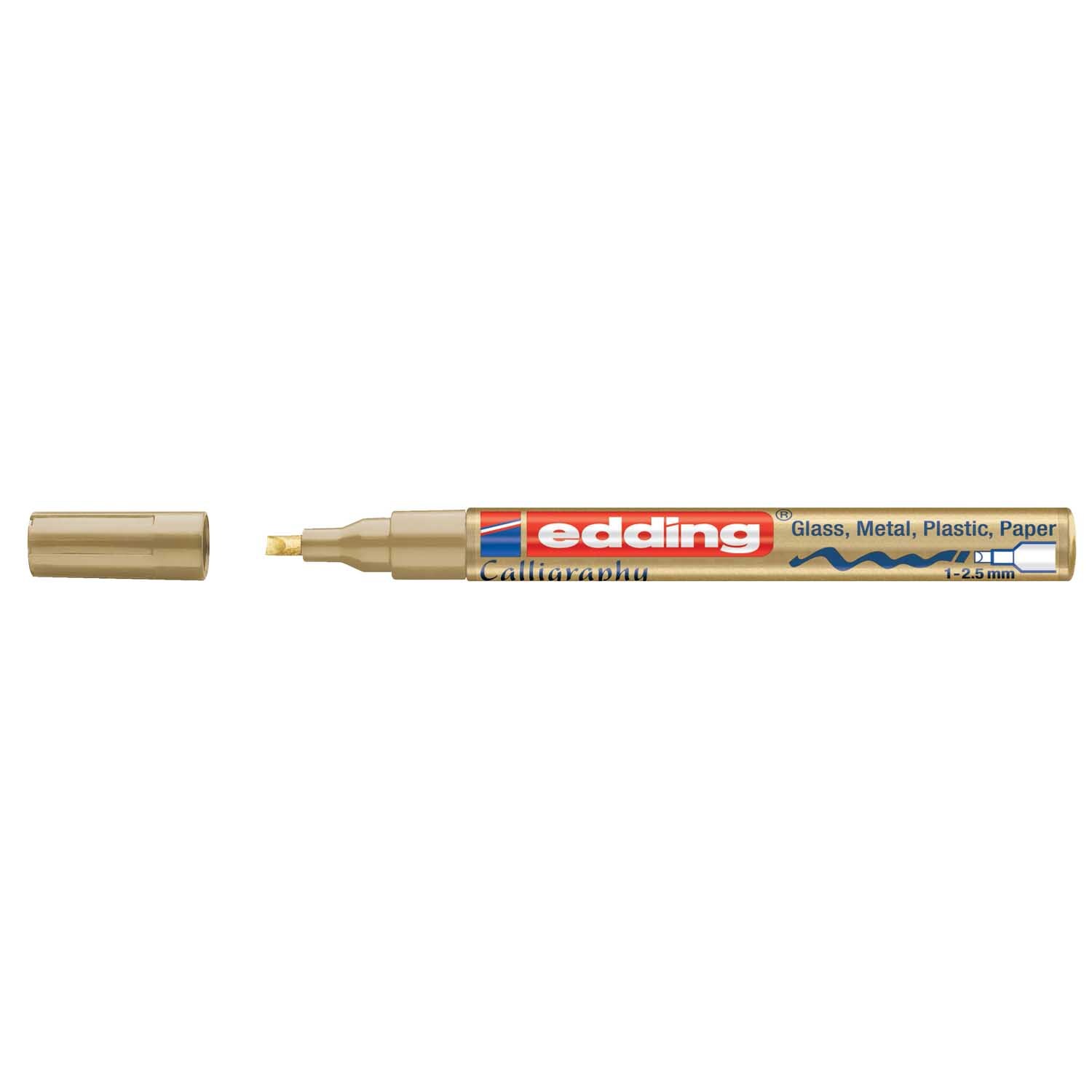 edding 753 calligraphy paintmarker gold 1-2,5mm Gold