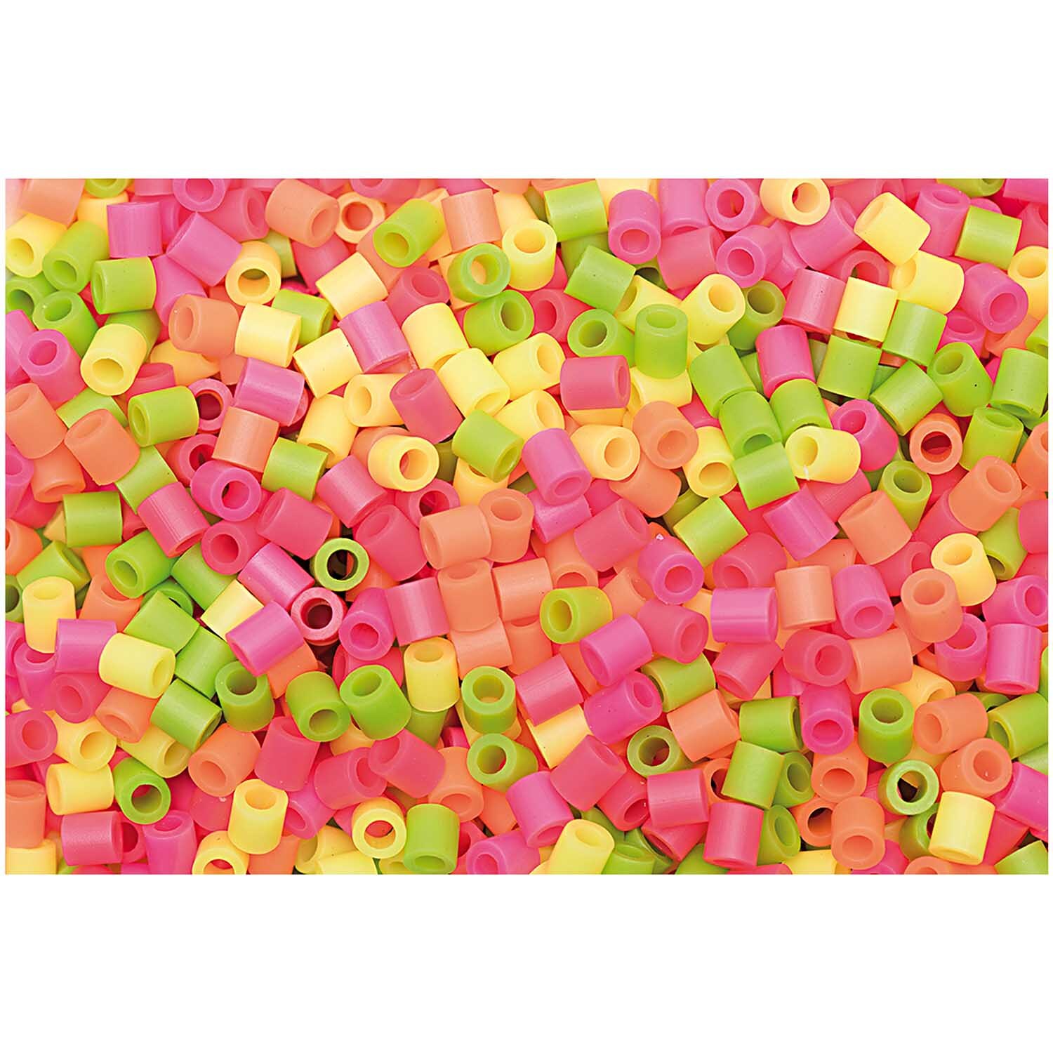 Rico Design Bügelperlen neon Mix 5x5mm ca. 1000 Stück