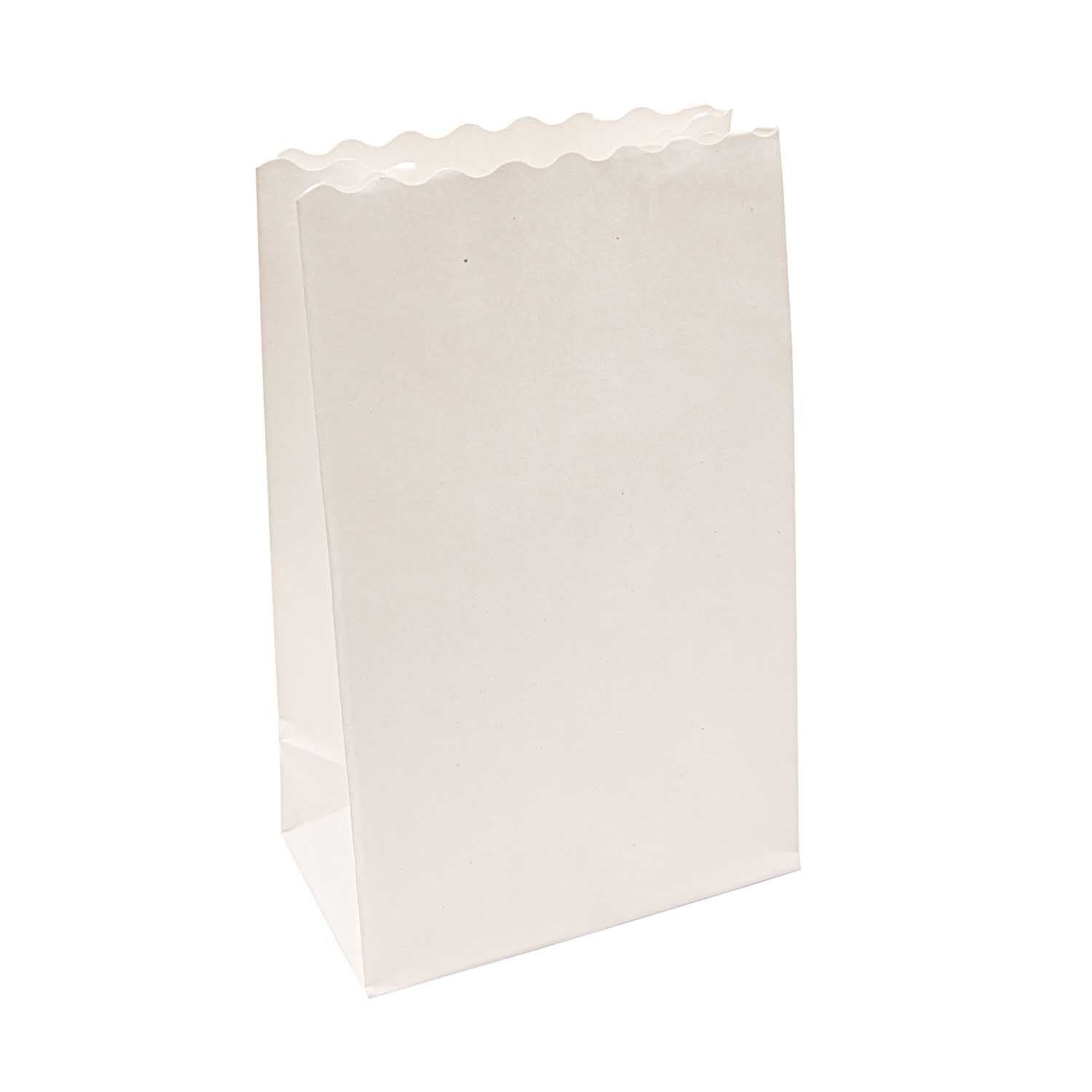 Rico Design Lichttüten weiß 19x11x7cm 5 Stück
