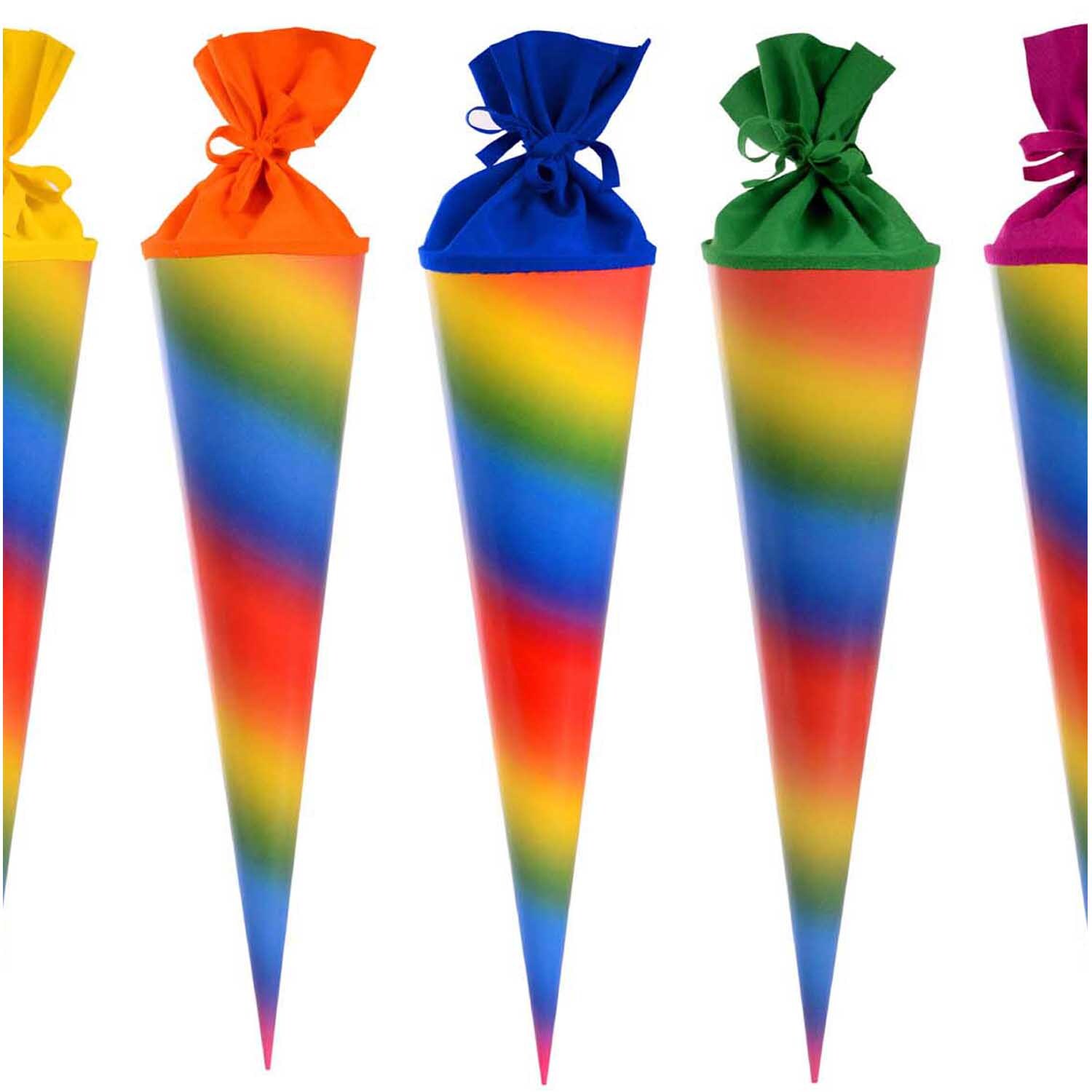 goldbuch Schultüte mit Filzverschluss Regenbogen