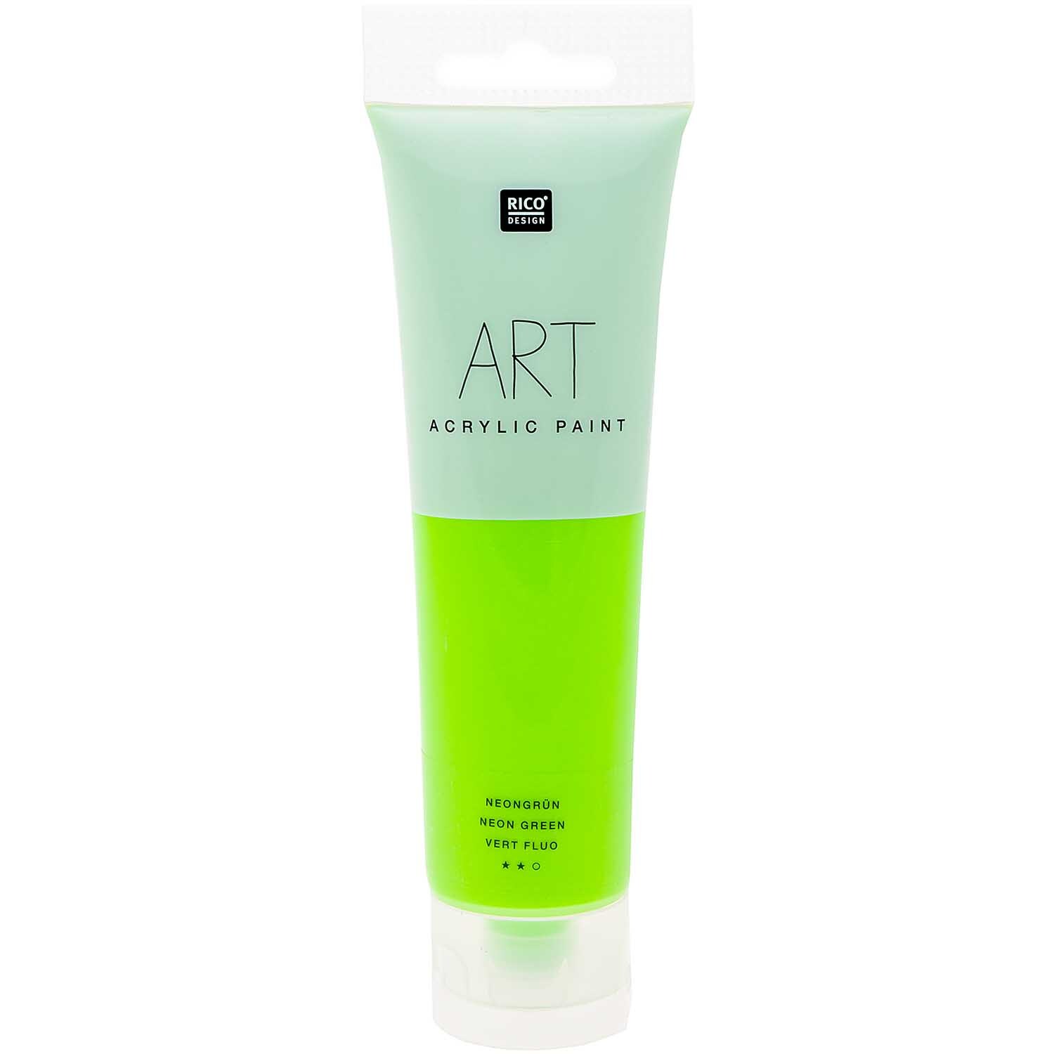 Rico Design ART Künstler Acrylfarbe 100ml Neongrün