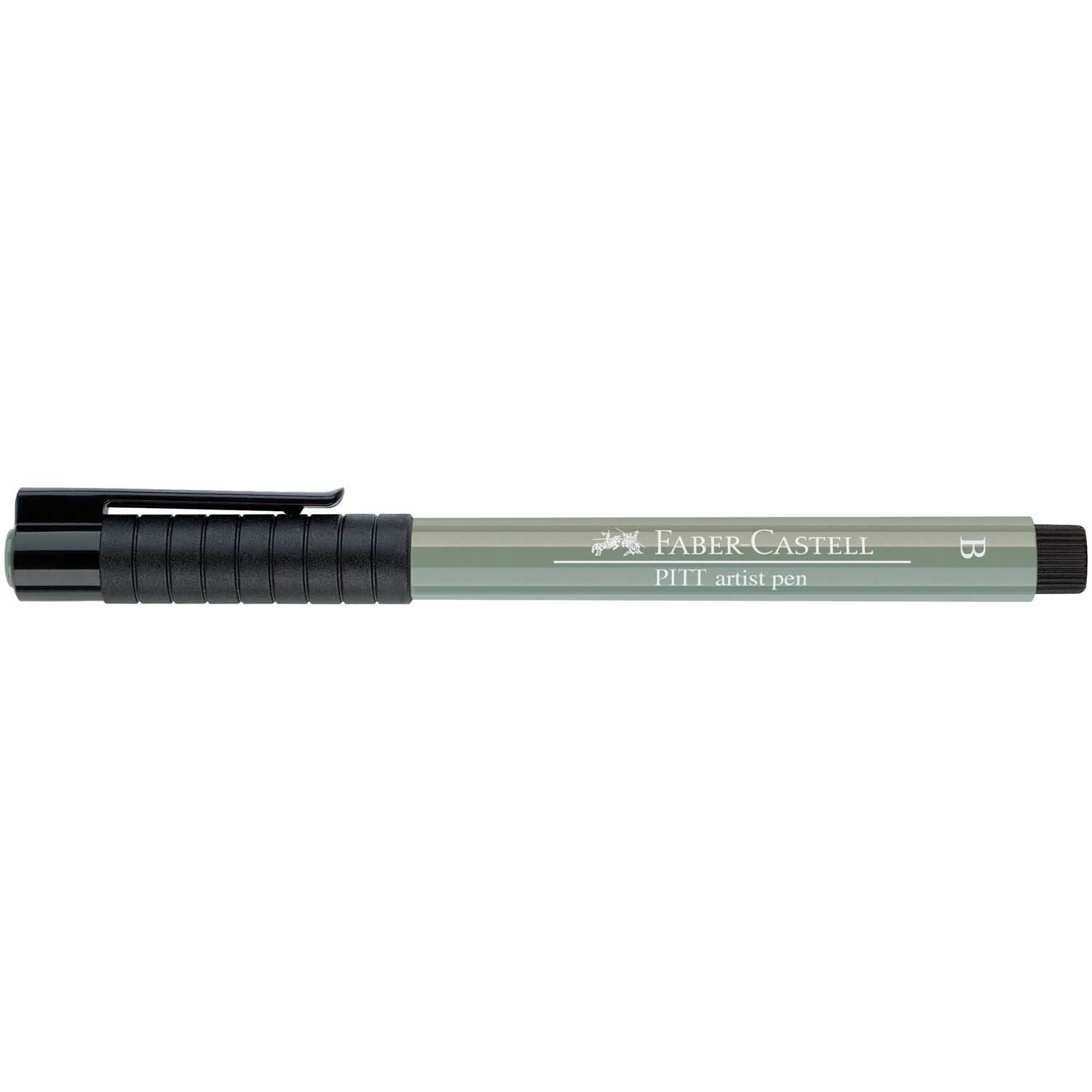 Faber Castell PITT artist pen brush Grünerde