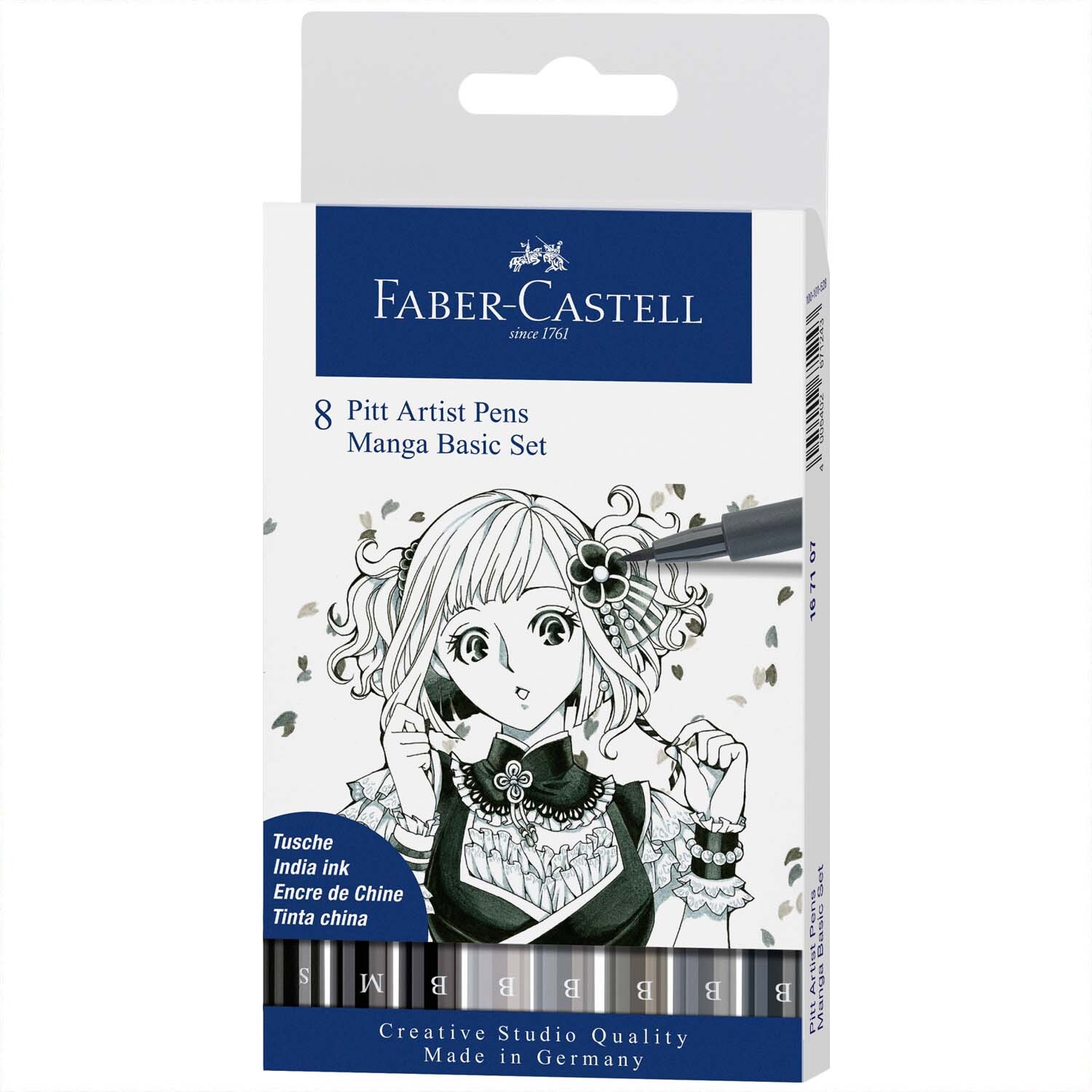 Faber Castell Pitt Artist Pen Manga Basic Tuschestift-Set
