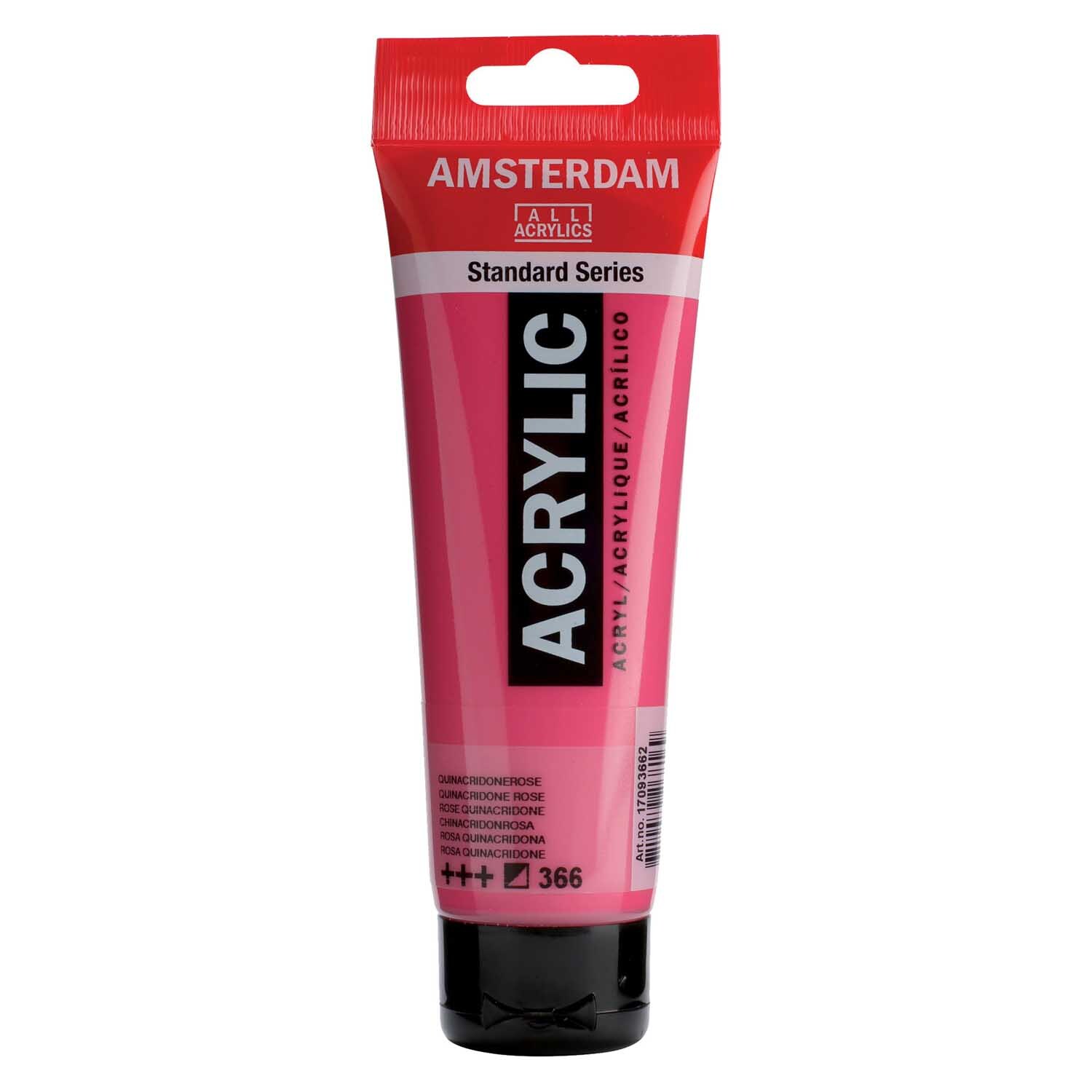 AMSTERDAM Acrylfarbe 120ml Chinacridonrosa