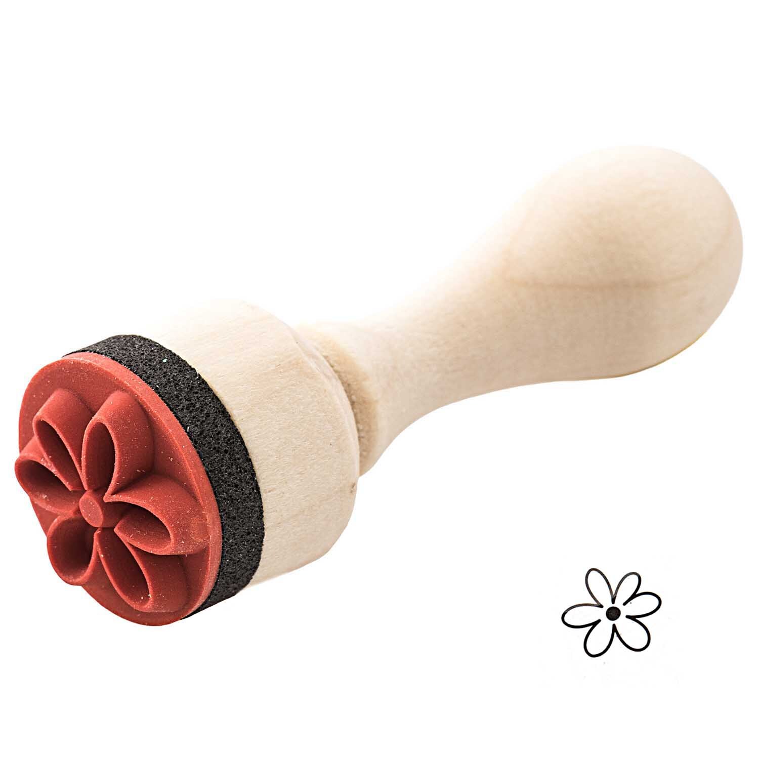 Rico Design Paper Poetry Mini Stempel Blume Ø=1,5cm