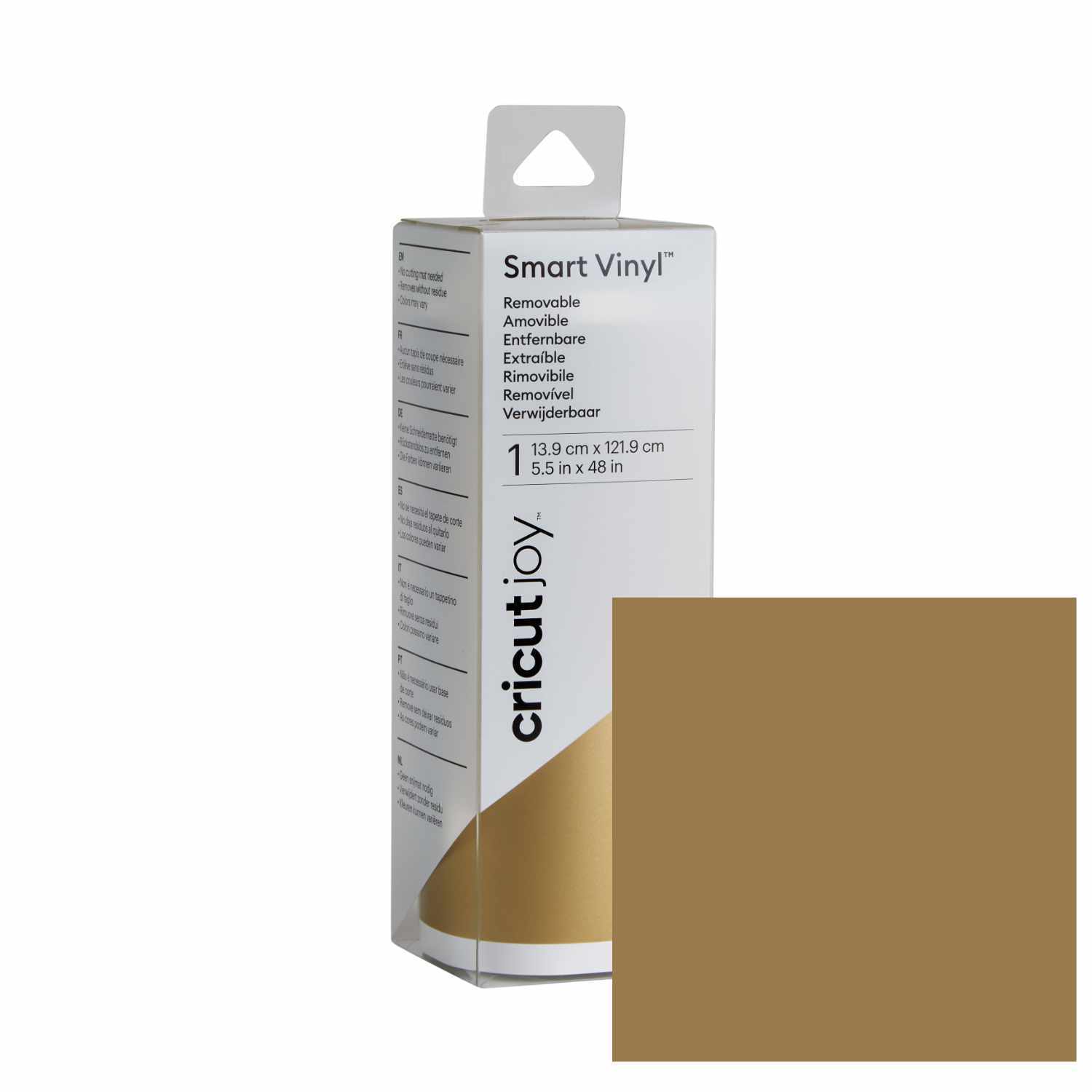 cricut Joy Smart Vinyl Removable 13,9x121,9cm Gold