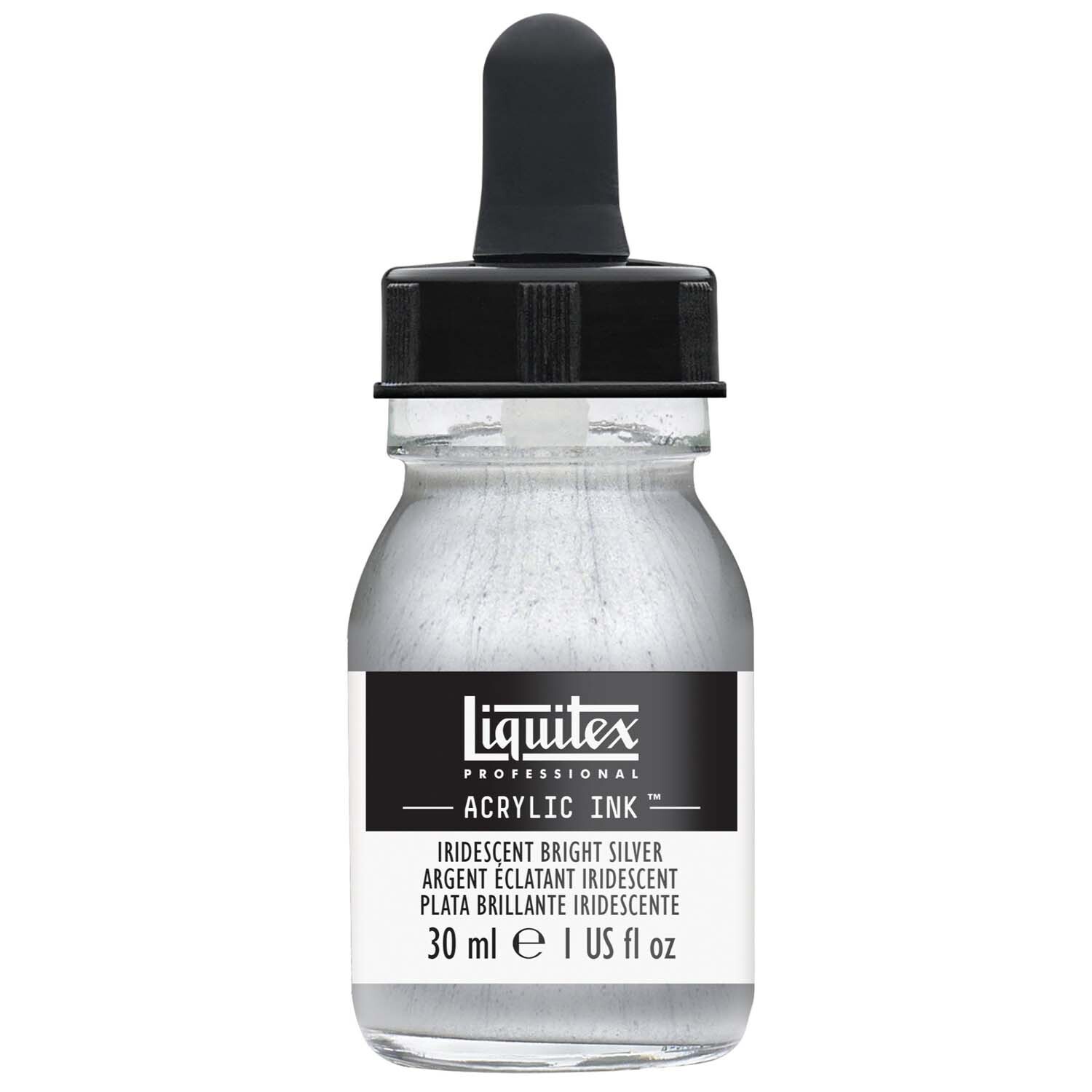 Liquitex Ink flüssige Acrylfarbe 30ml Silber Hell Irisierend