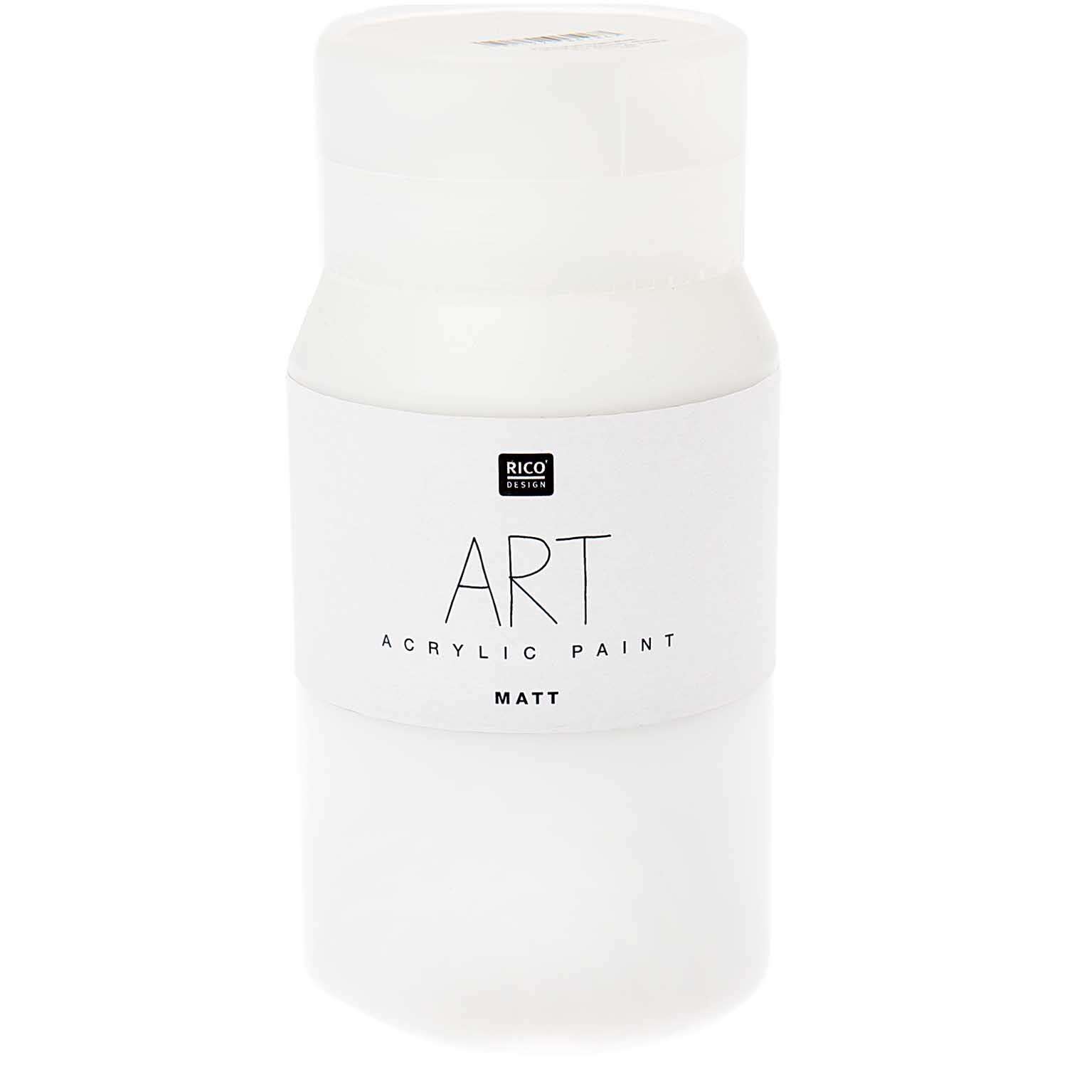Rico Design ART Künstler Acrylfarbe matt 500ml Titanweiß