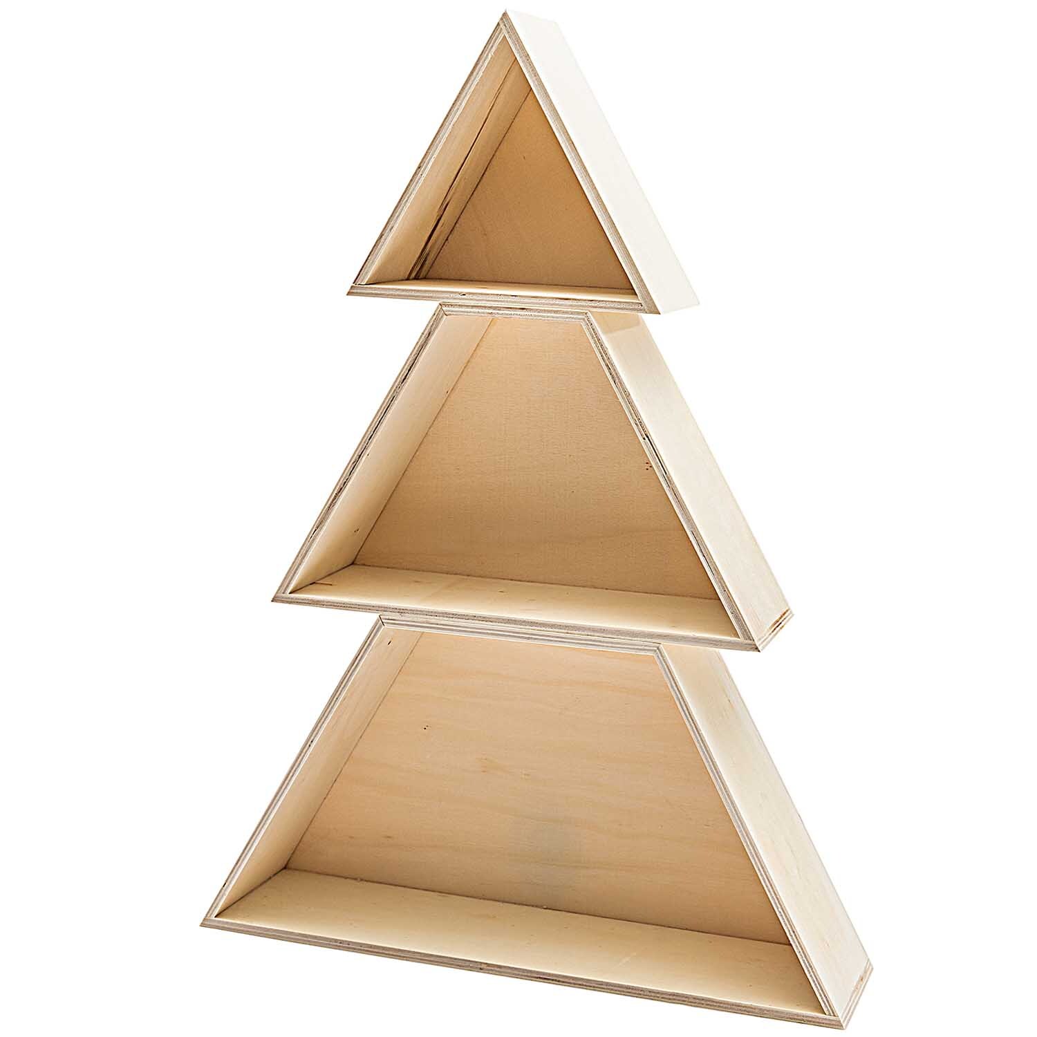 Rico Design Holzboxen-Set Tannenbaum