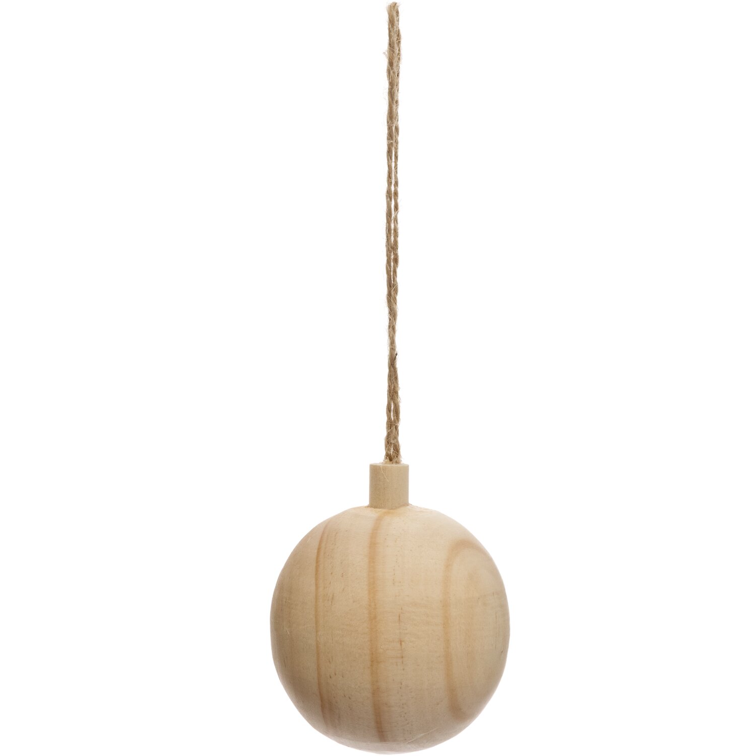 Rico Design Baumschmuck Holzkugel natur 6cm