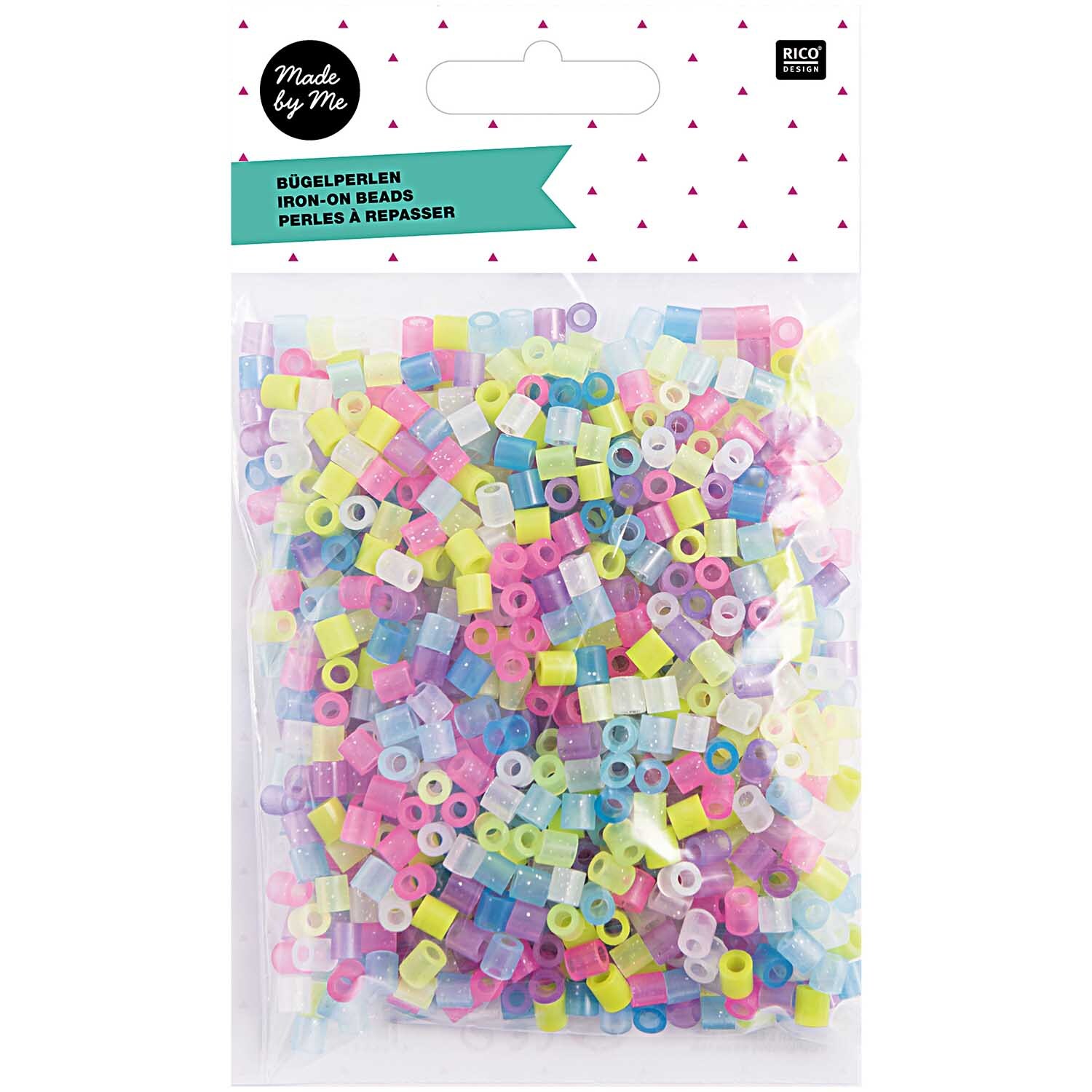 Rico Design Bügelperlen Glitter 5mm ca. 1100 Stück