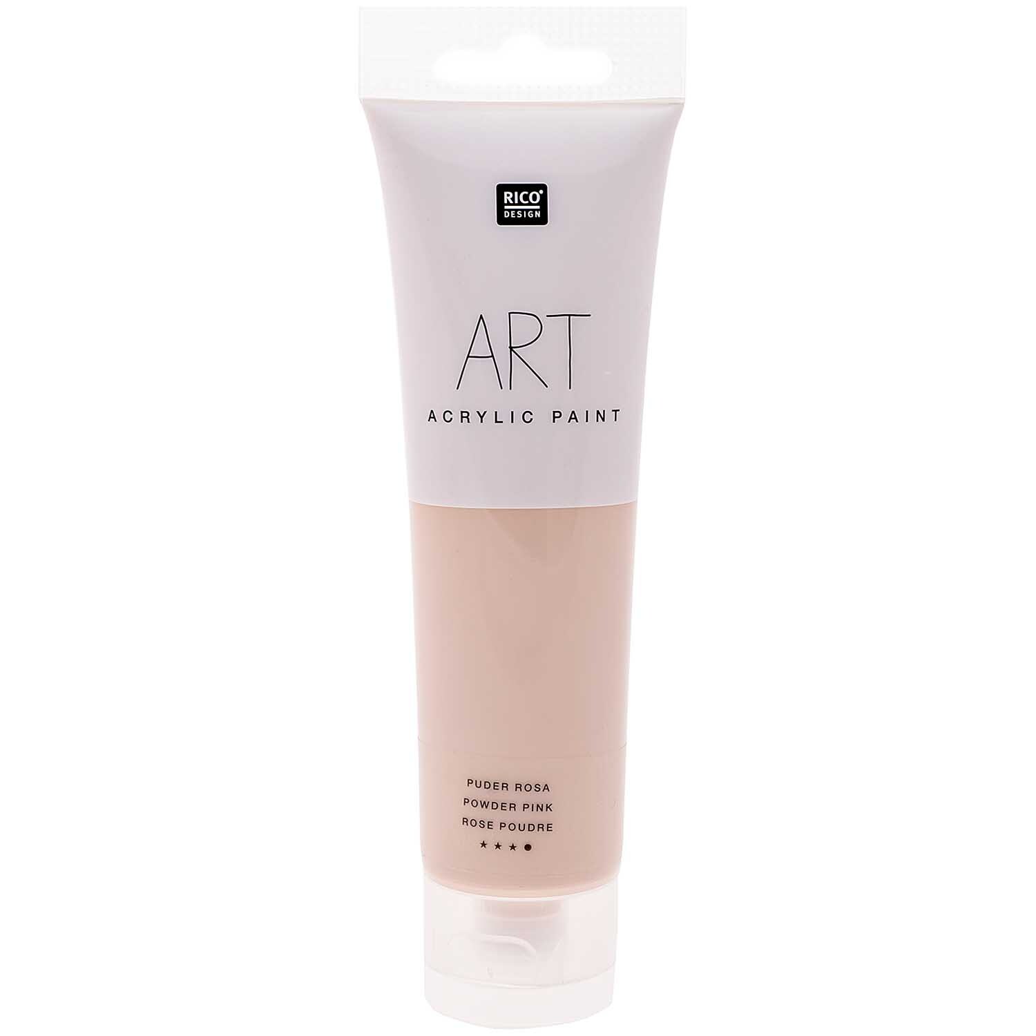 Rico Design ART Künstler Acrylfarbe 100ml Puder Rosa