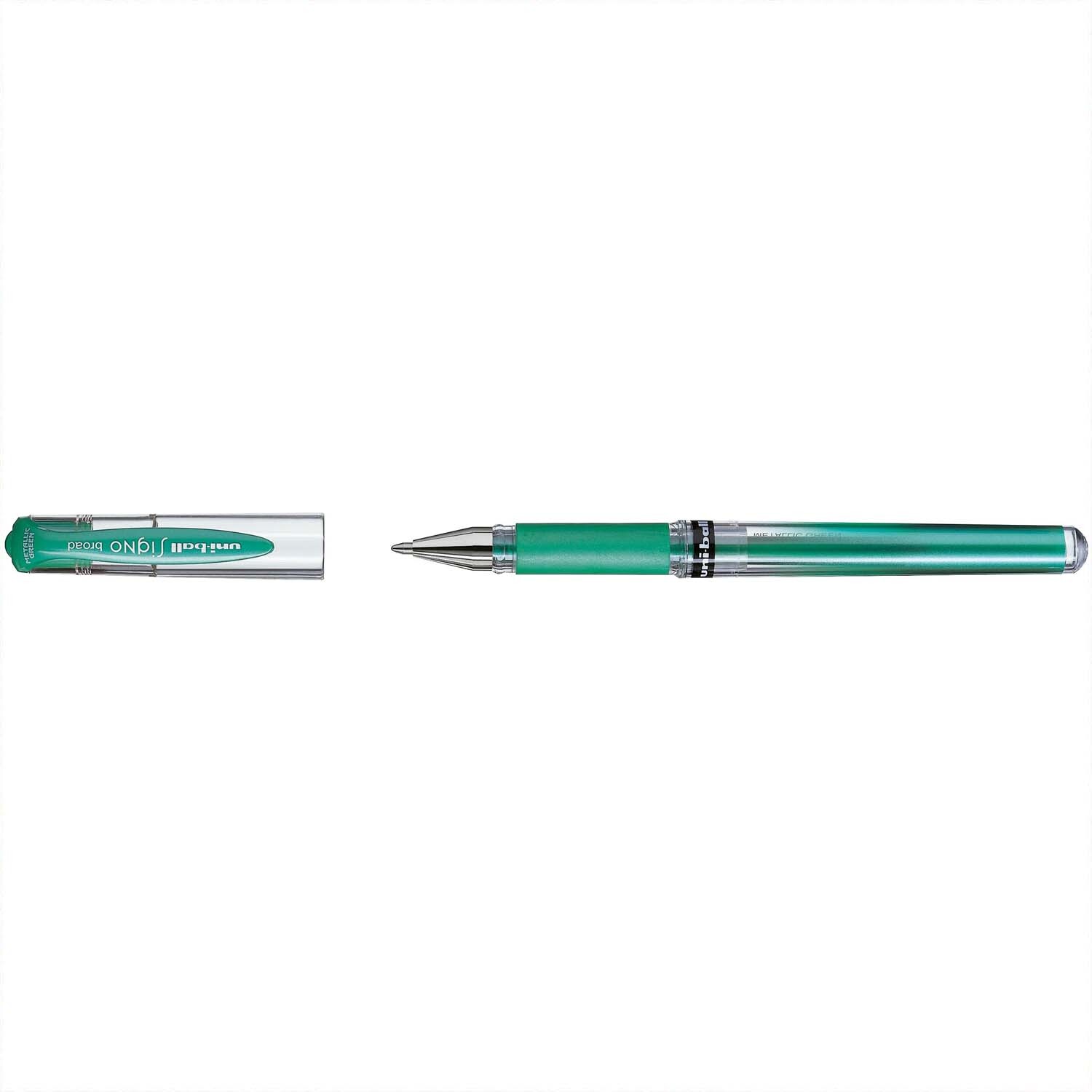 Faber Castell Uni-Ball Signo Broad UM-153 Gelroller 1mm Grün-Metallic