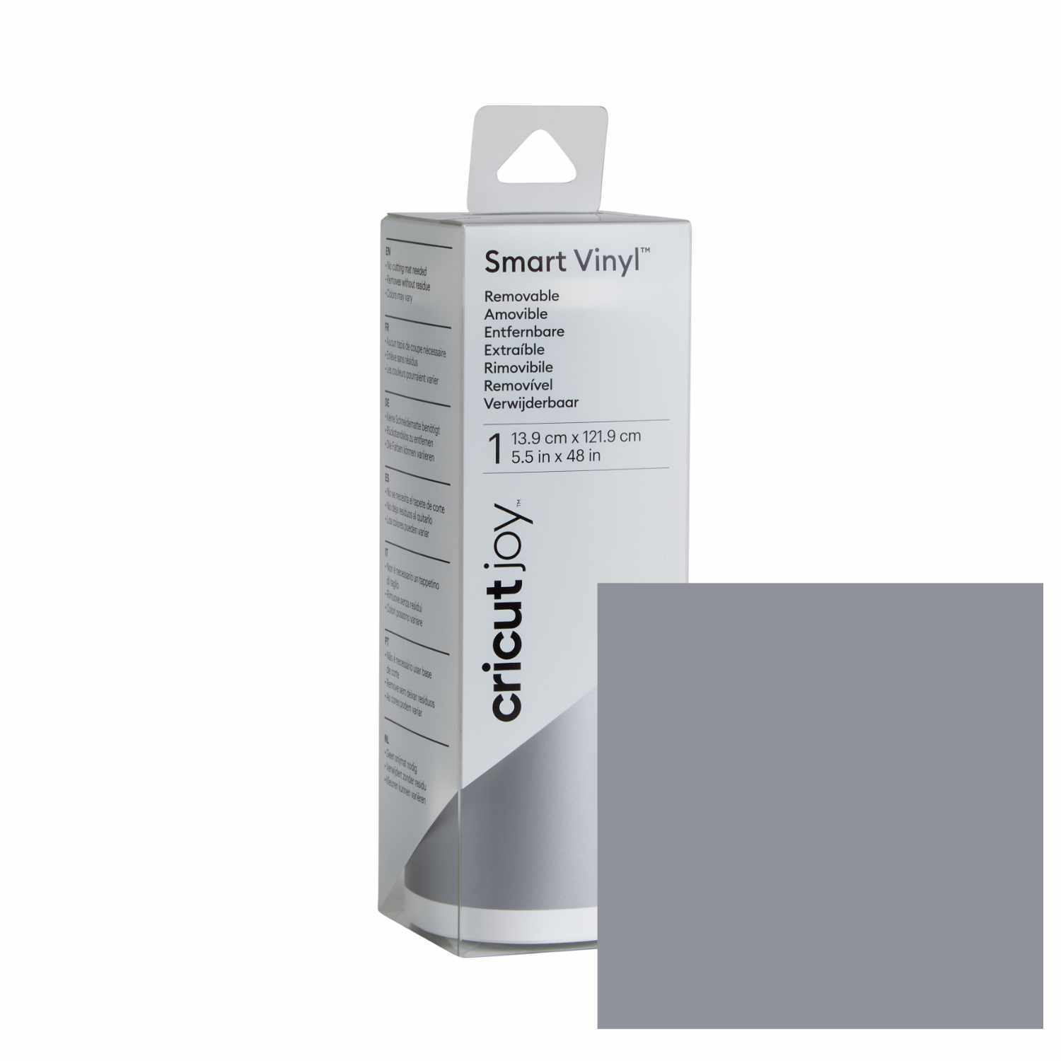 cricut Joy Smart Vinyl Removable 13,9x121,9cm Silber