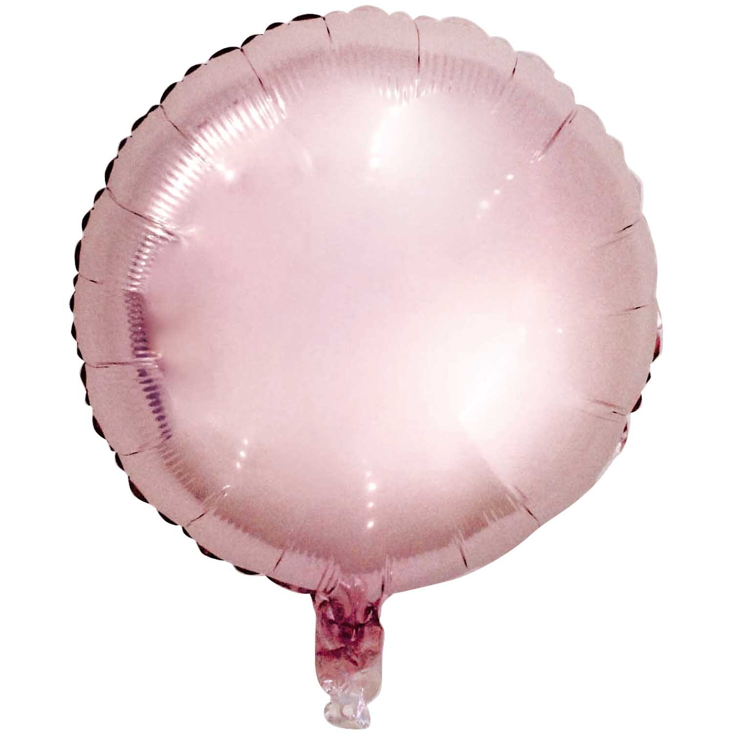 Rico Design Folienballon rund 36cm Rosa