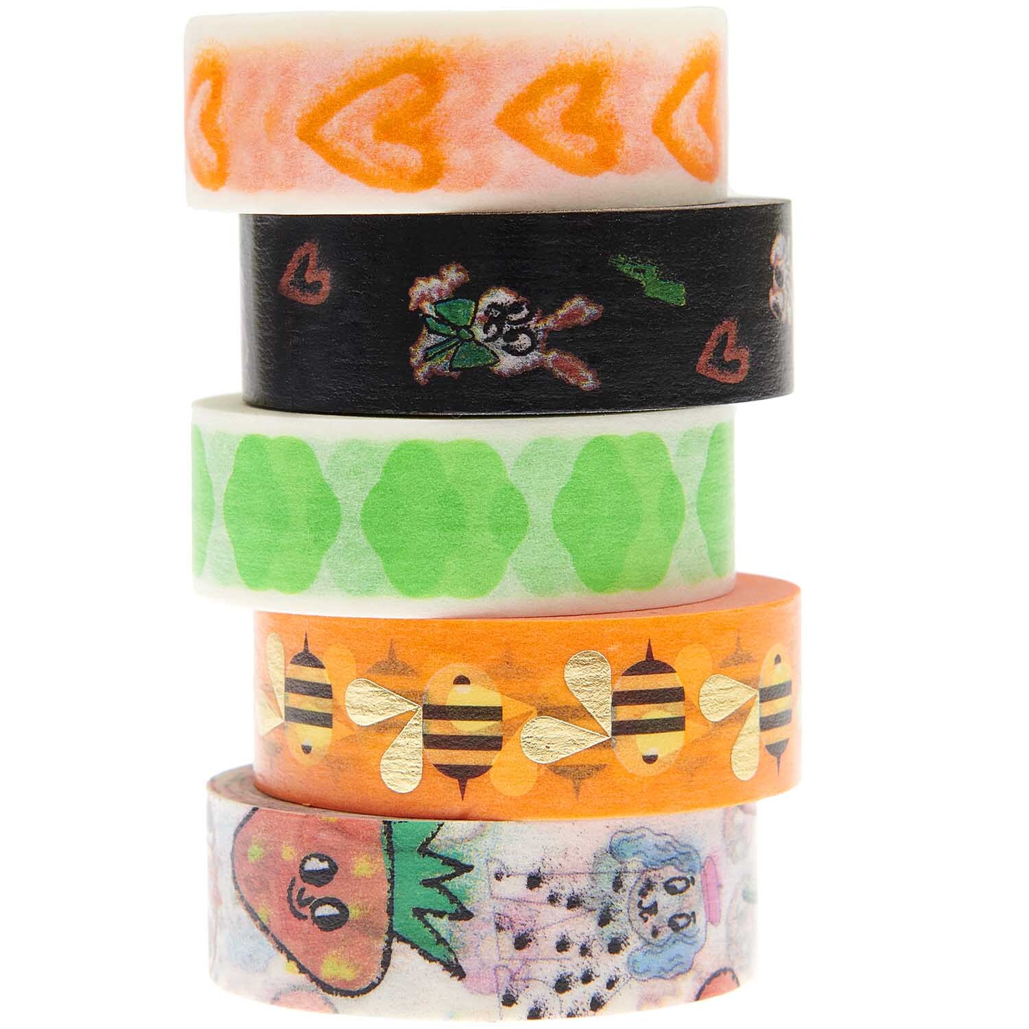 Rico Design Paper Poetry Tape Set Airbrush 15mm 10m