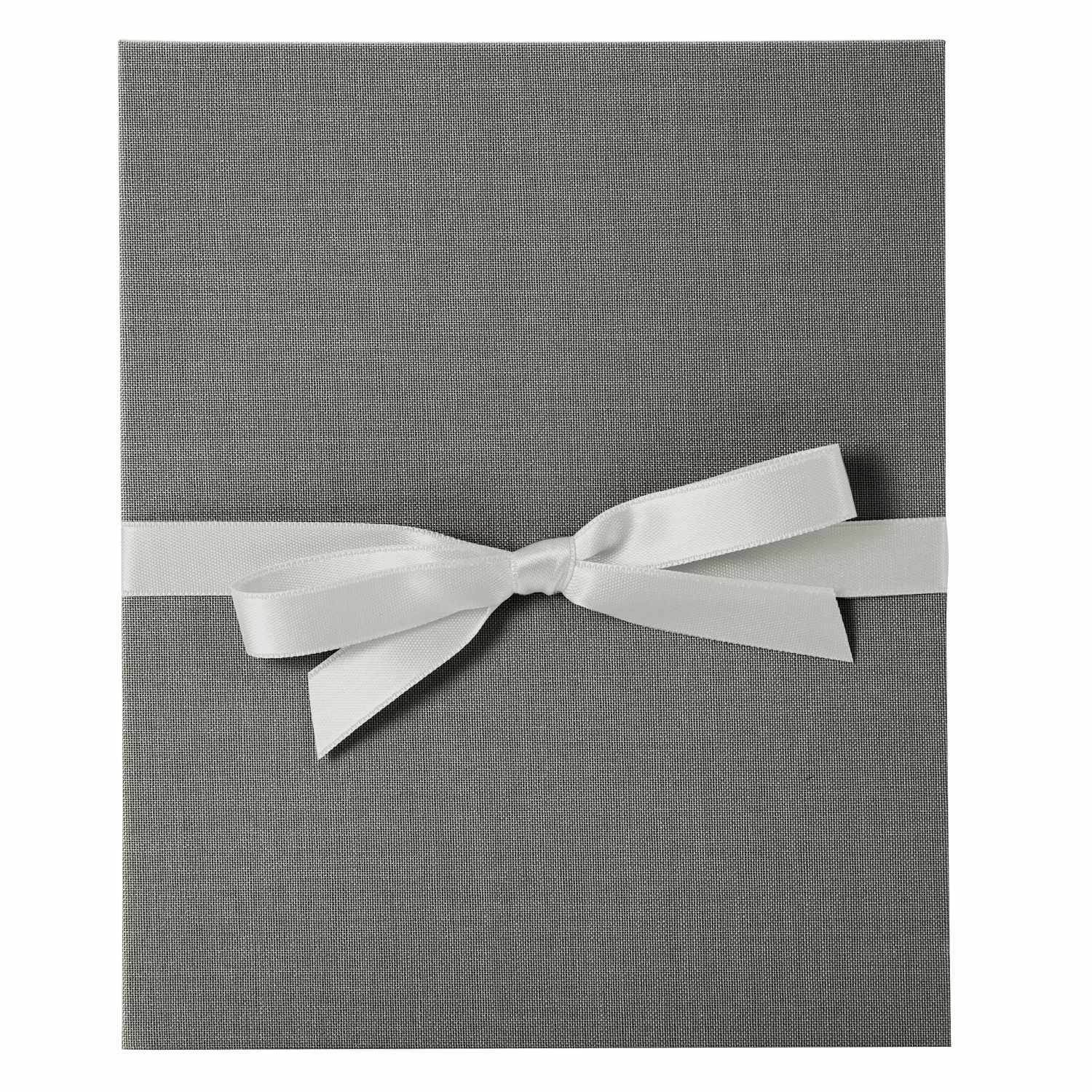 goldbuch Leporello 15,5x19cm für 10 Fotos schwarze Seiten Grau