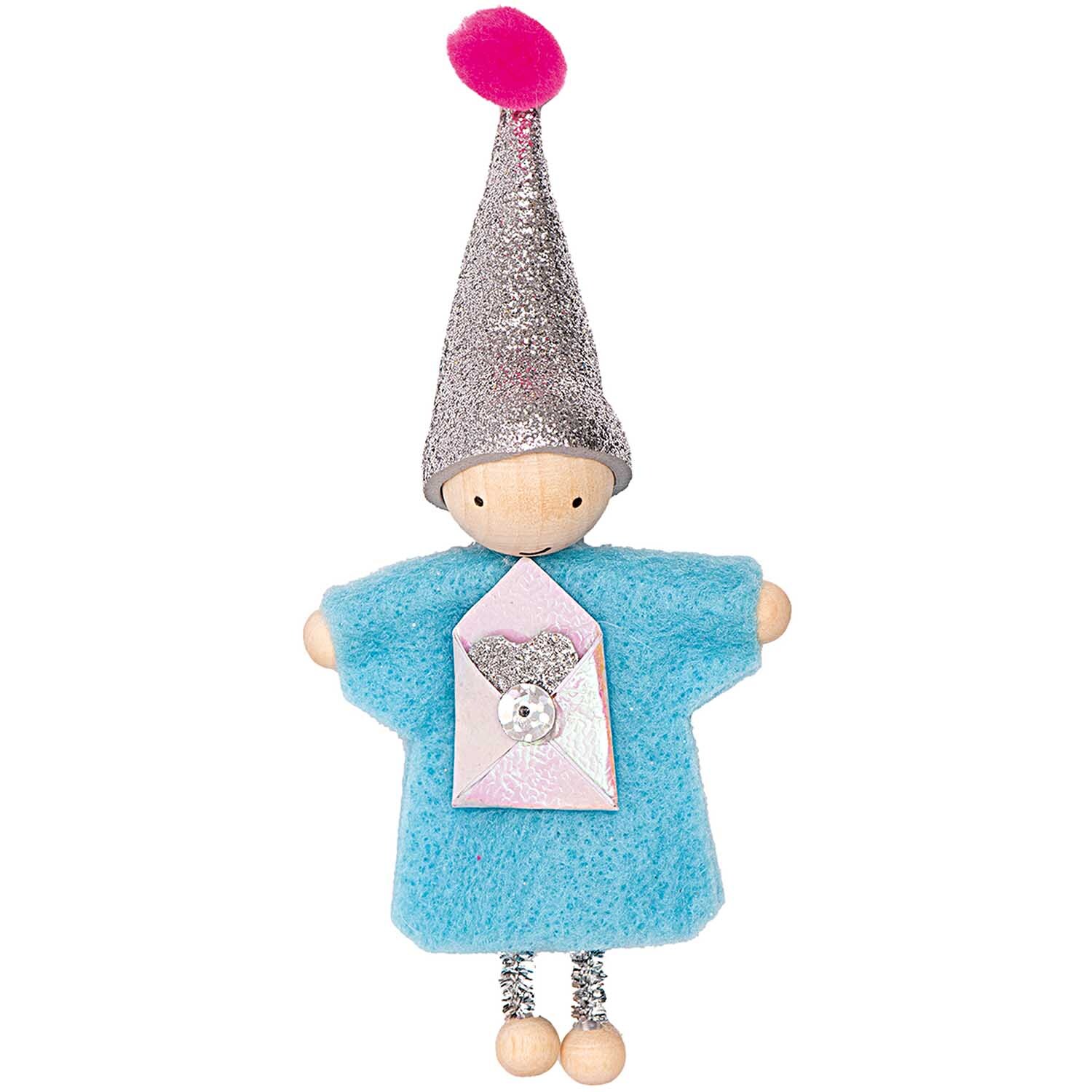 Rico Design Geschenkanhänger Wichtel Geld mit Spruch 8cm