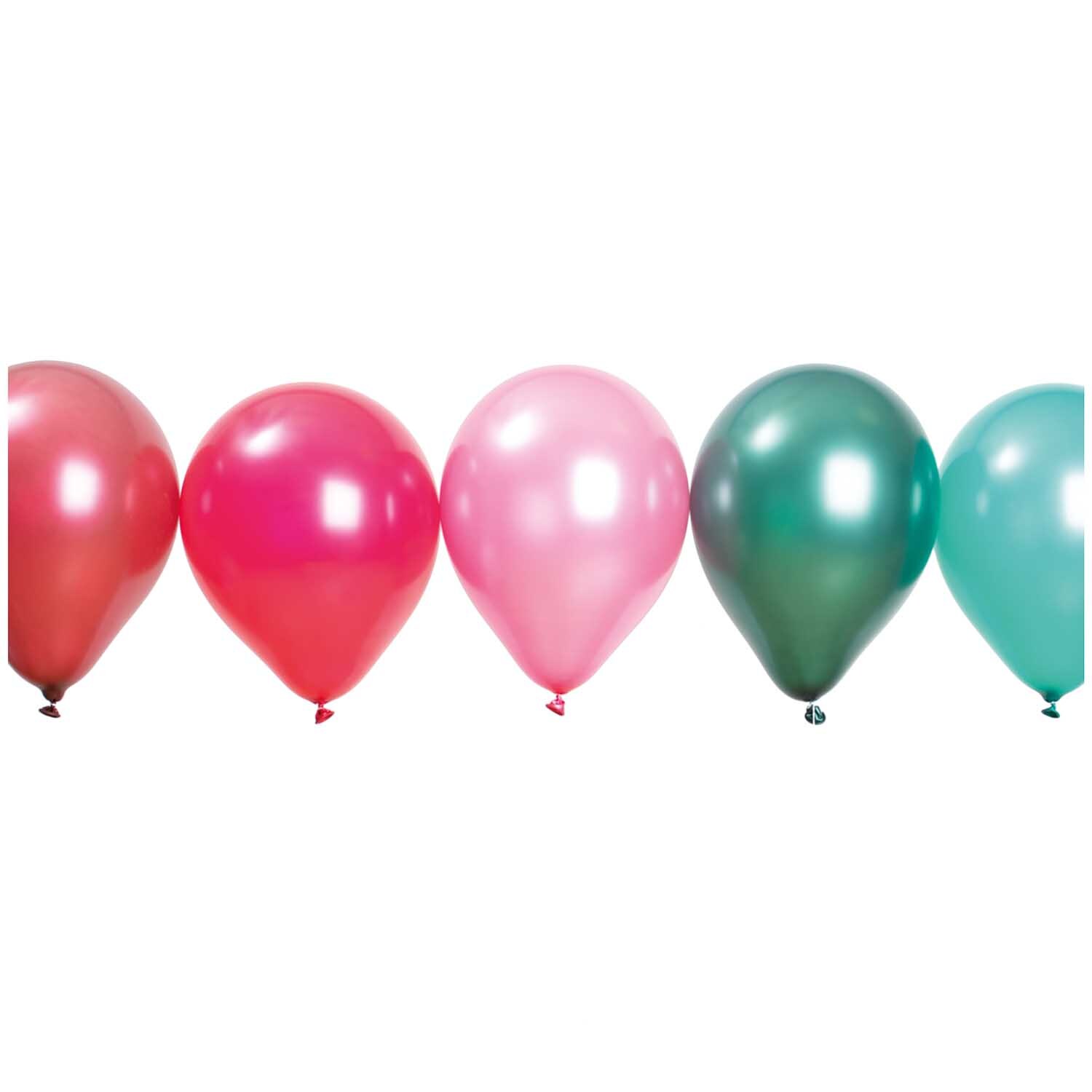 Rico Design Luftballon Mix berry matt 30cm 12 Stück