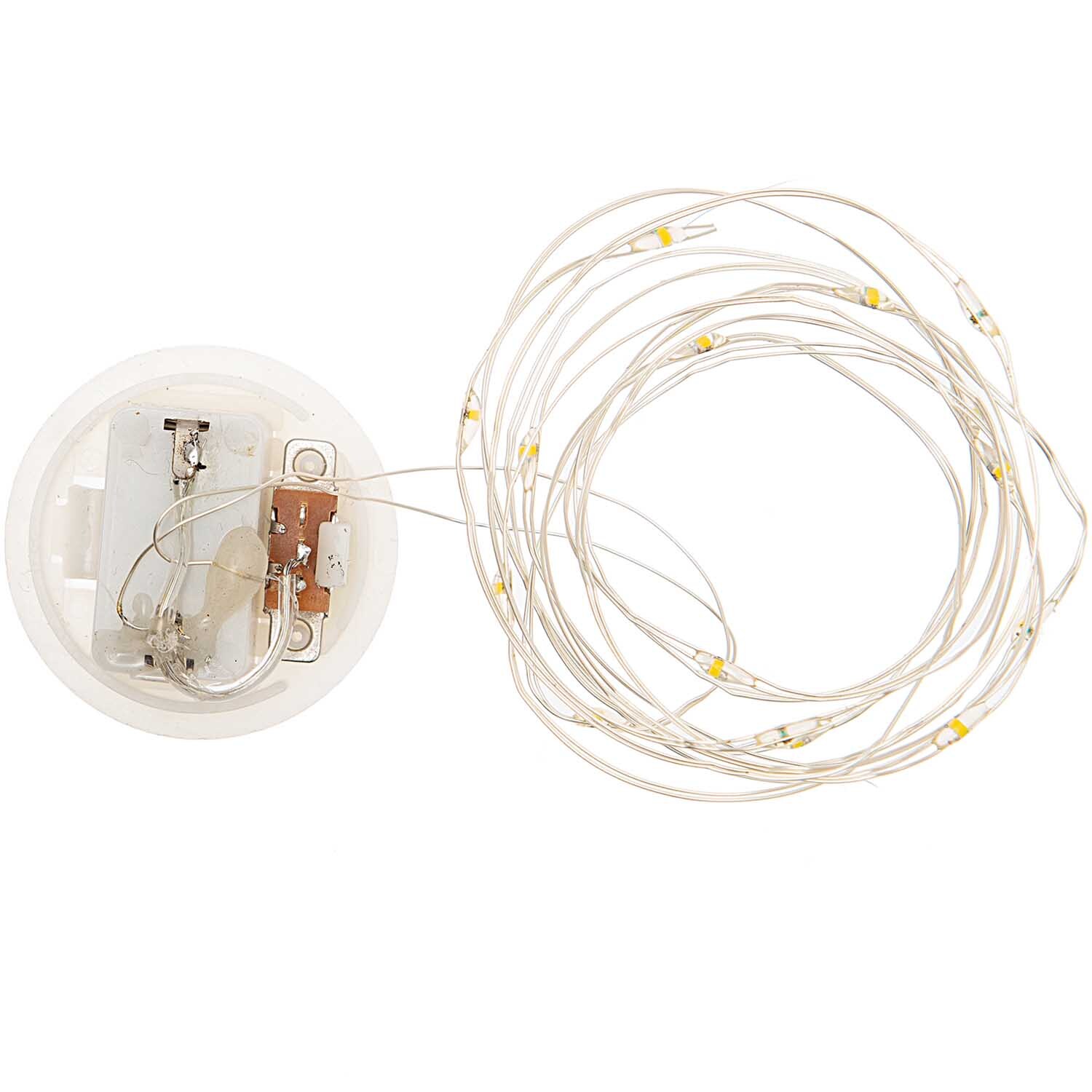 Rico Design LED-Lichterkette für Dekohaube silber 1,50m 15 Lichter