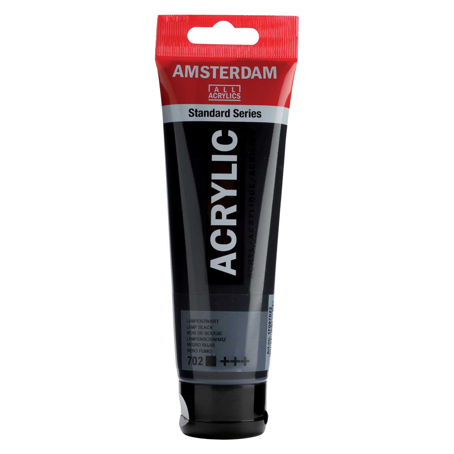 AMSTERDAM Acrylfarbe 120ml Lampenschwarz