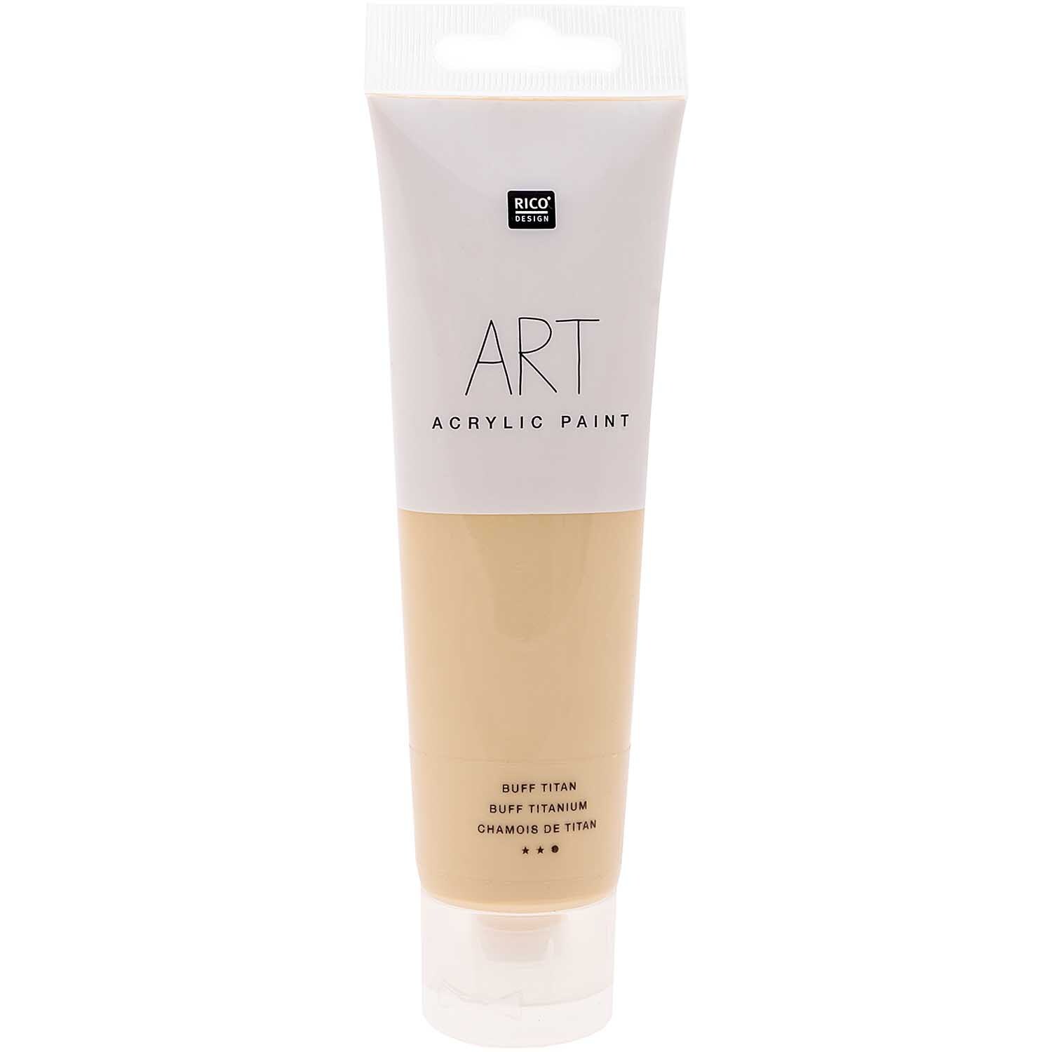 Rico Design ART Künstler Acrylfarbe 100ml Buff Titan
