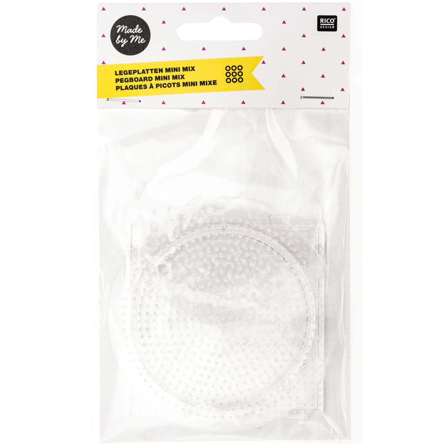 Rico Design Mini-Bügelperlen Legeplatten Mix 2 Stück