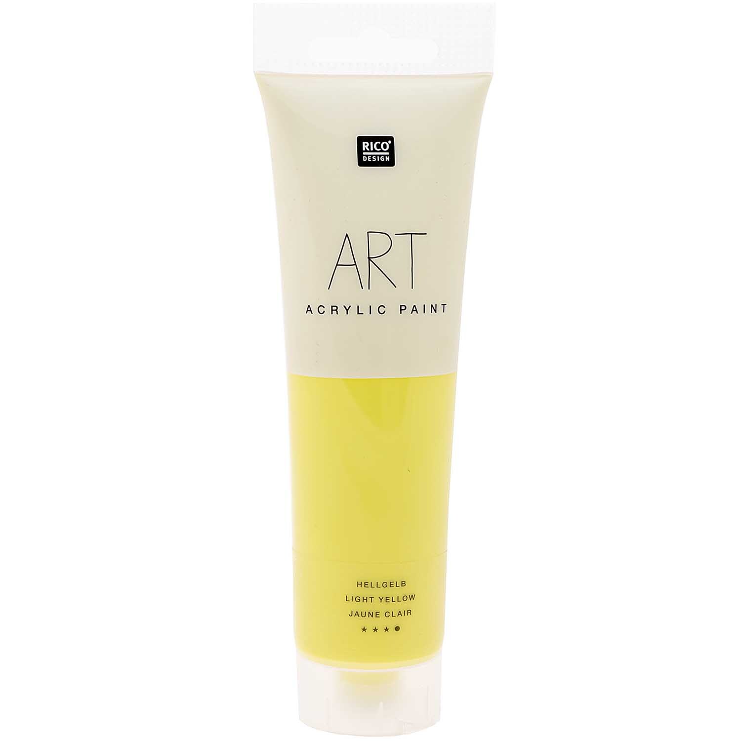 Rico Design ART Künstler Acrylfarbe 100ml Hellgelb