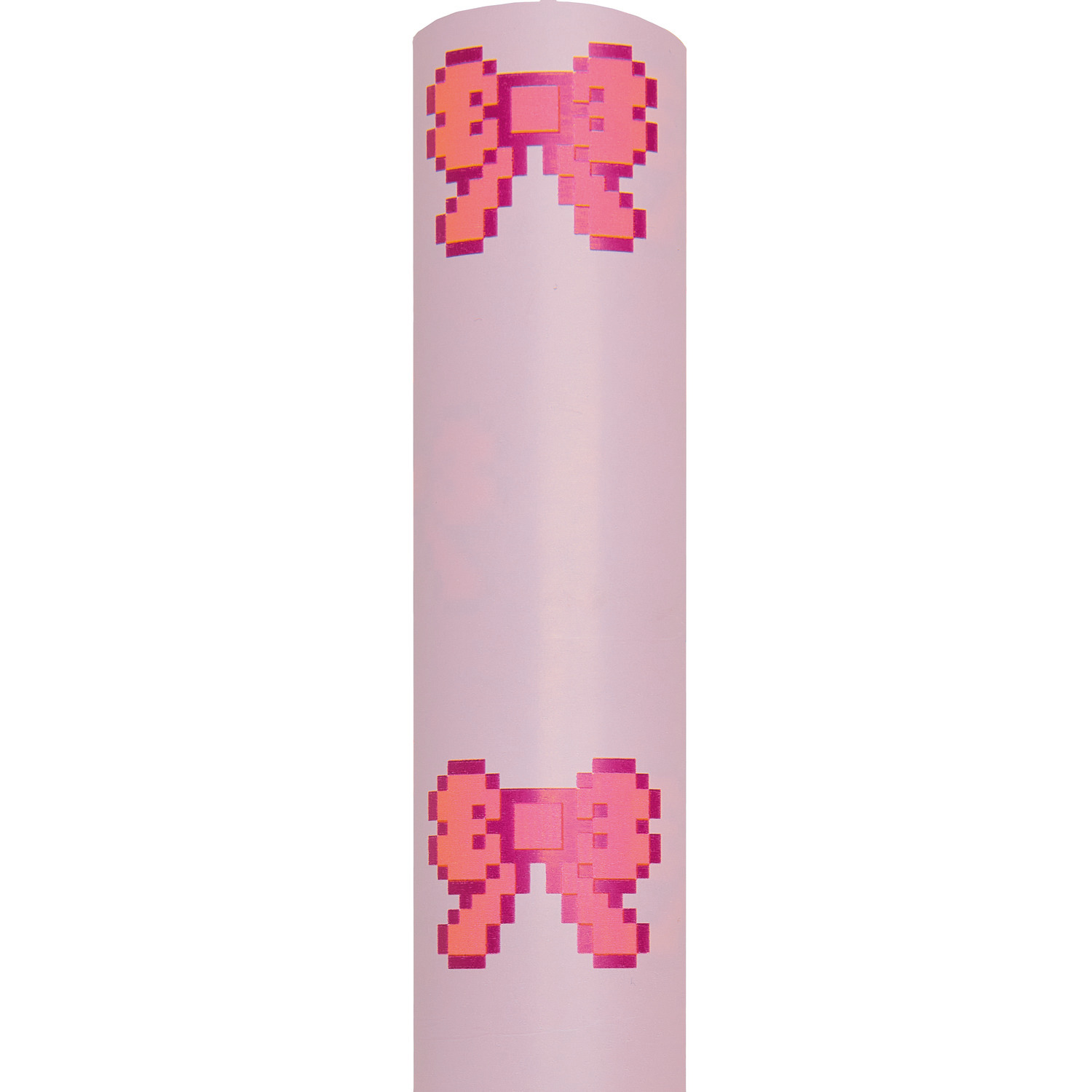 Geschenkpapier Pixel Schleifen Rosa