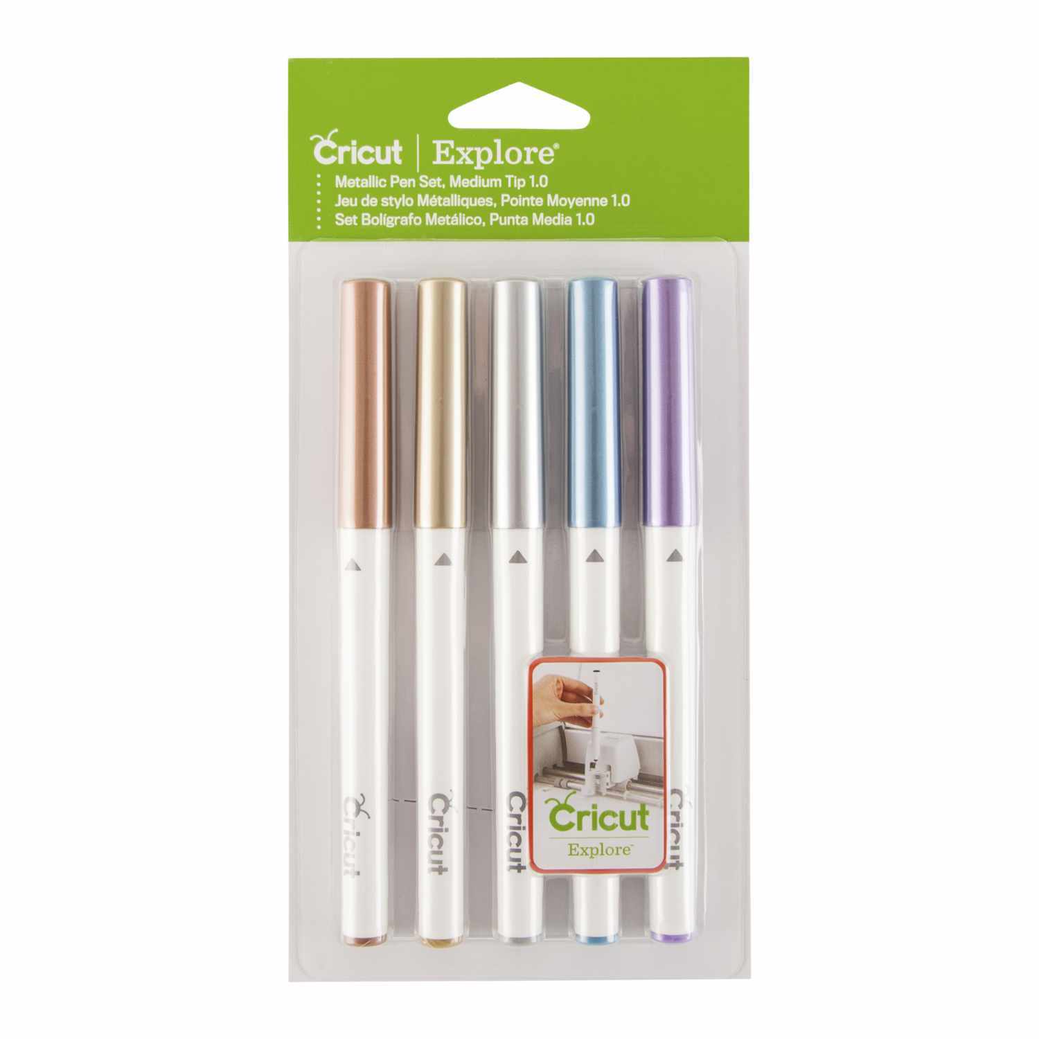 cricut Metallic Marker Stifteset kupfer-gold-blau 1mm 5 Stück