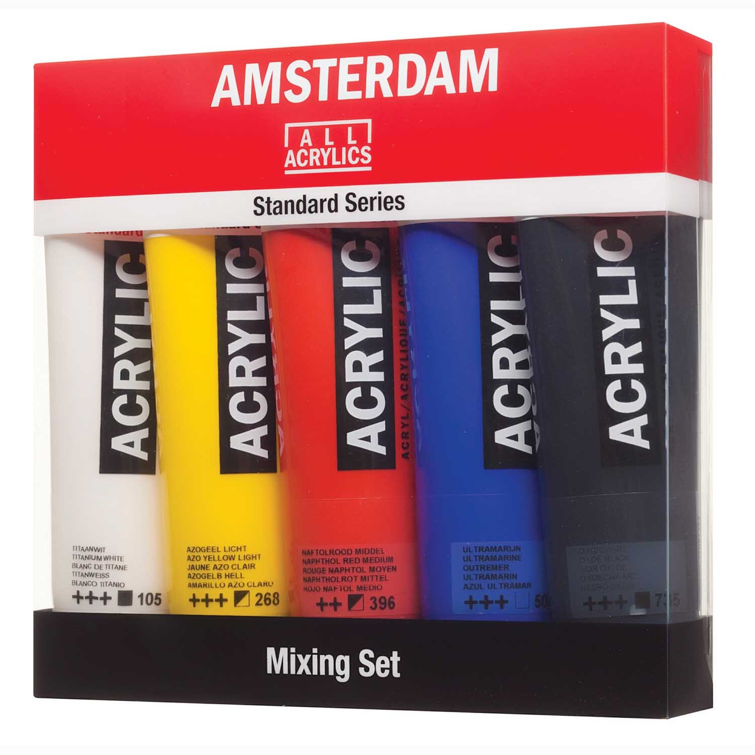AMSTERDAM Acrylfarbe Set 5x120ml Mehrfarbig