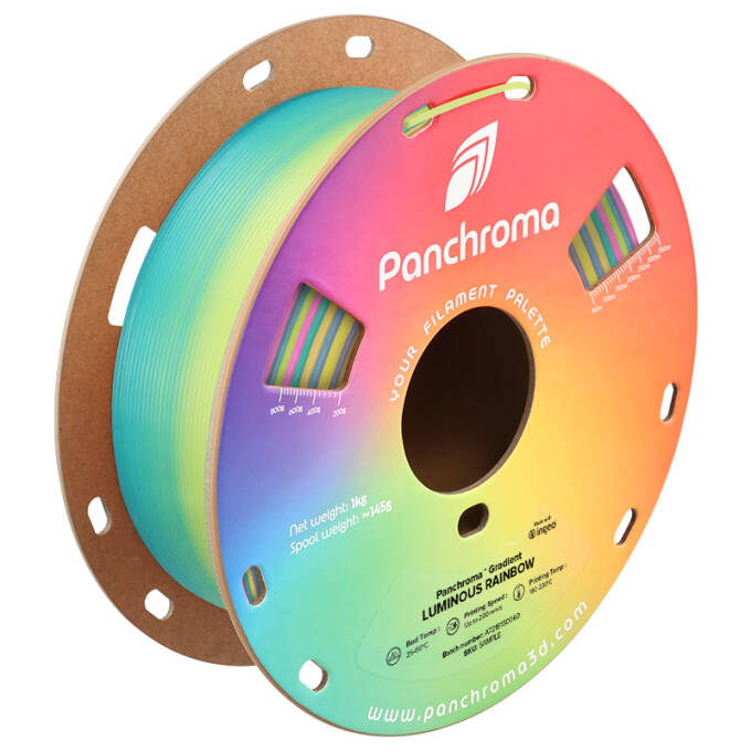 PolyMaker Panchroma PLA Gradient Luminous Rainbow 1,75 mm 1.000 g