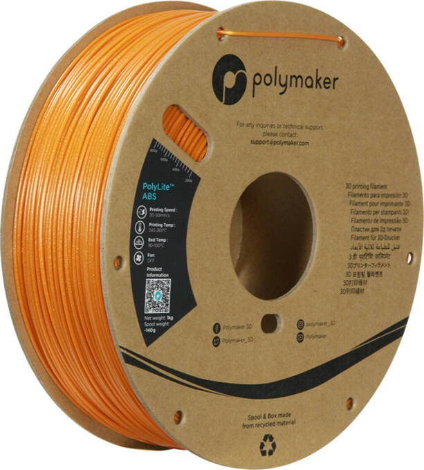 Polymaker PolyLite ABS Galaxy Orange 1,75 mm 1.000 g