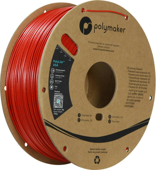 Polymaker ASA Galaxy Red 1,75 mm 1.000 g