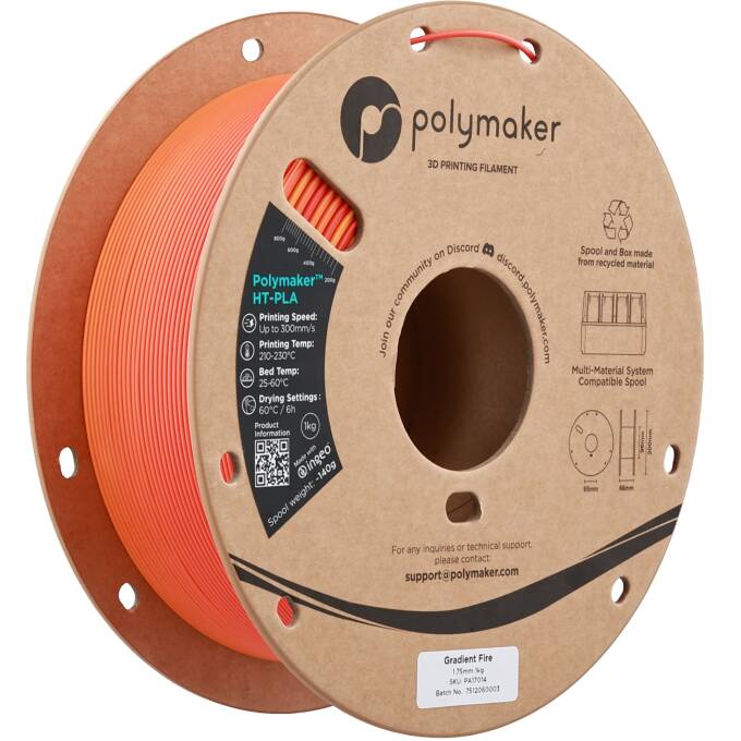 Polymaker HT-PLA Gradient Fire 1,75 mm 1.000 g