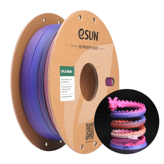 eSun PLA-Matte Rainbow Fruit Candy 1.75 mm 1.000 g