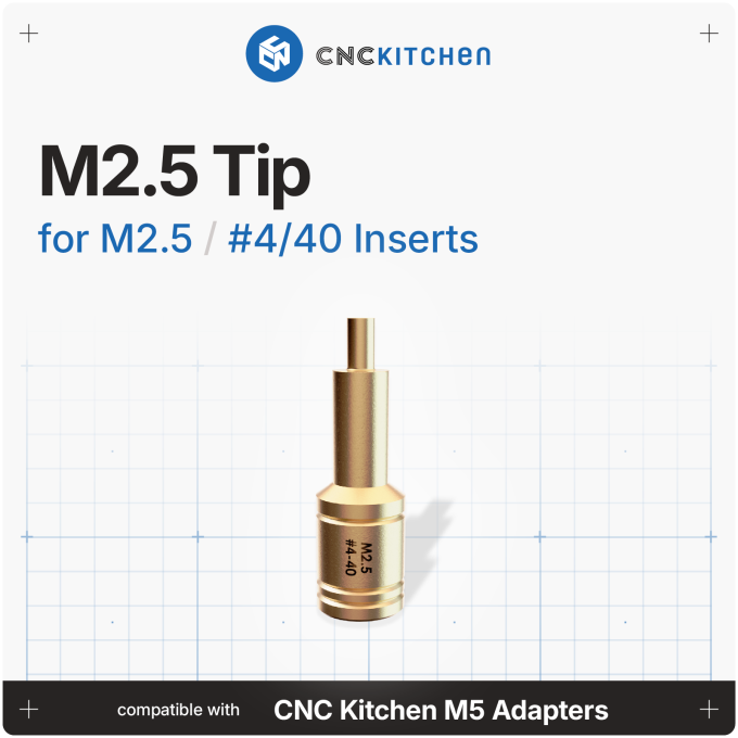 CNC Kitchen Einschmelzspitze M2.5