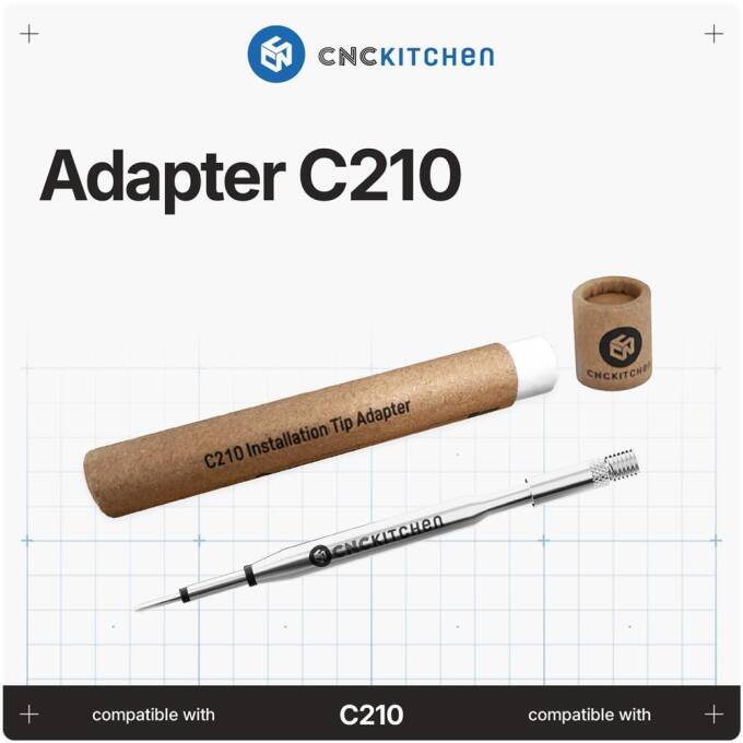 CNC Kitchen C210 Adapter mit M5 Gewinde