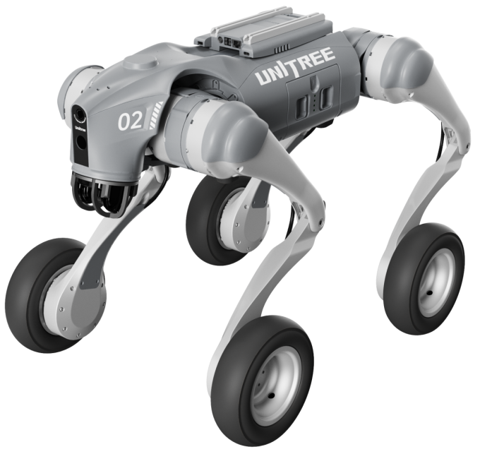 Unitree QUADRUPED Go2W U2 radbasierter vierbeiniger Roboter