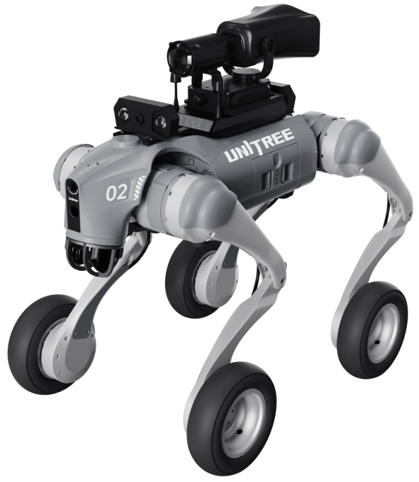 Unitree QUADRUPED Go2W U5 radbasierter vierbeiniger Roboter