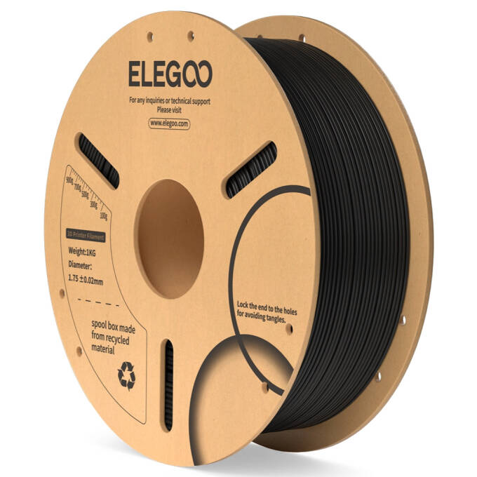 Elegoo PLA 1.75 mm 1.000 g ABS-Spule Black