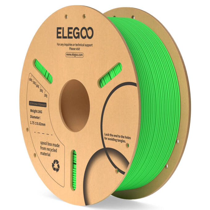 Elegoo PLA 1.75 mm 1.000 g ABS-Spule Neon Green
