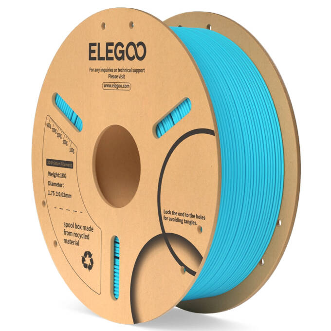 Elegoo PLA 1.75 mm 1.000 g ABS-Spule Sky Blue