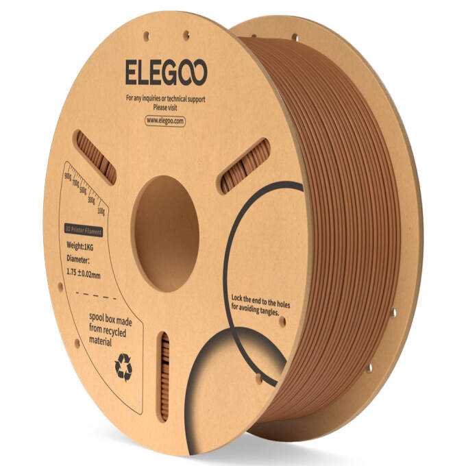 Elegoo PLA 1.75 mm 1.000 g ABS-Spule Brown